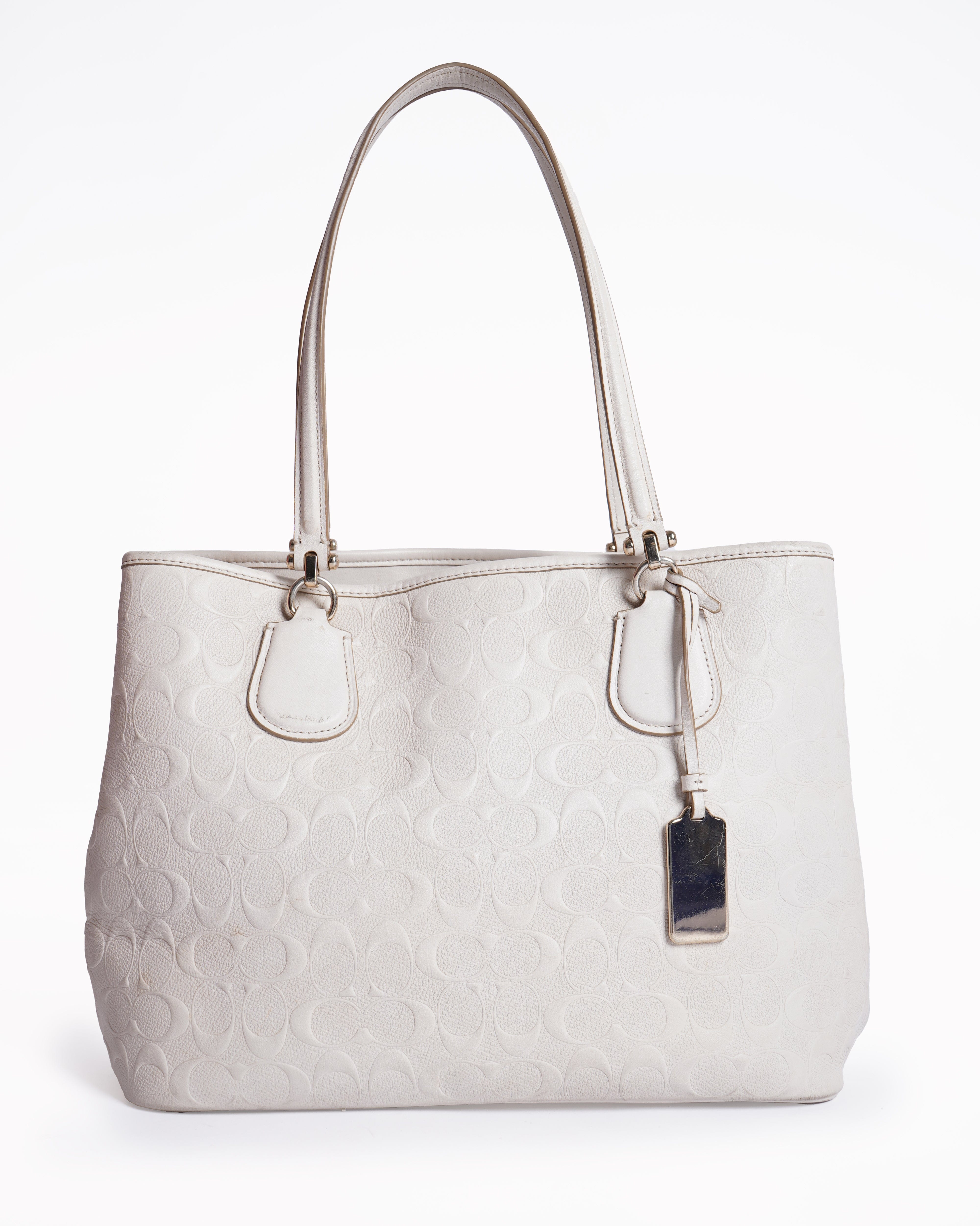 Coach Signature leather tote bag