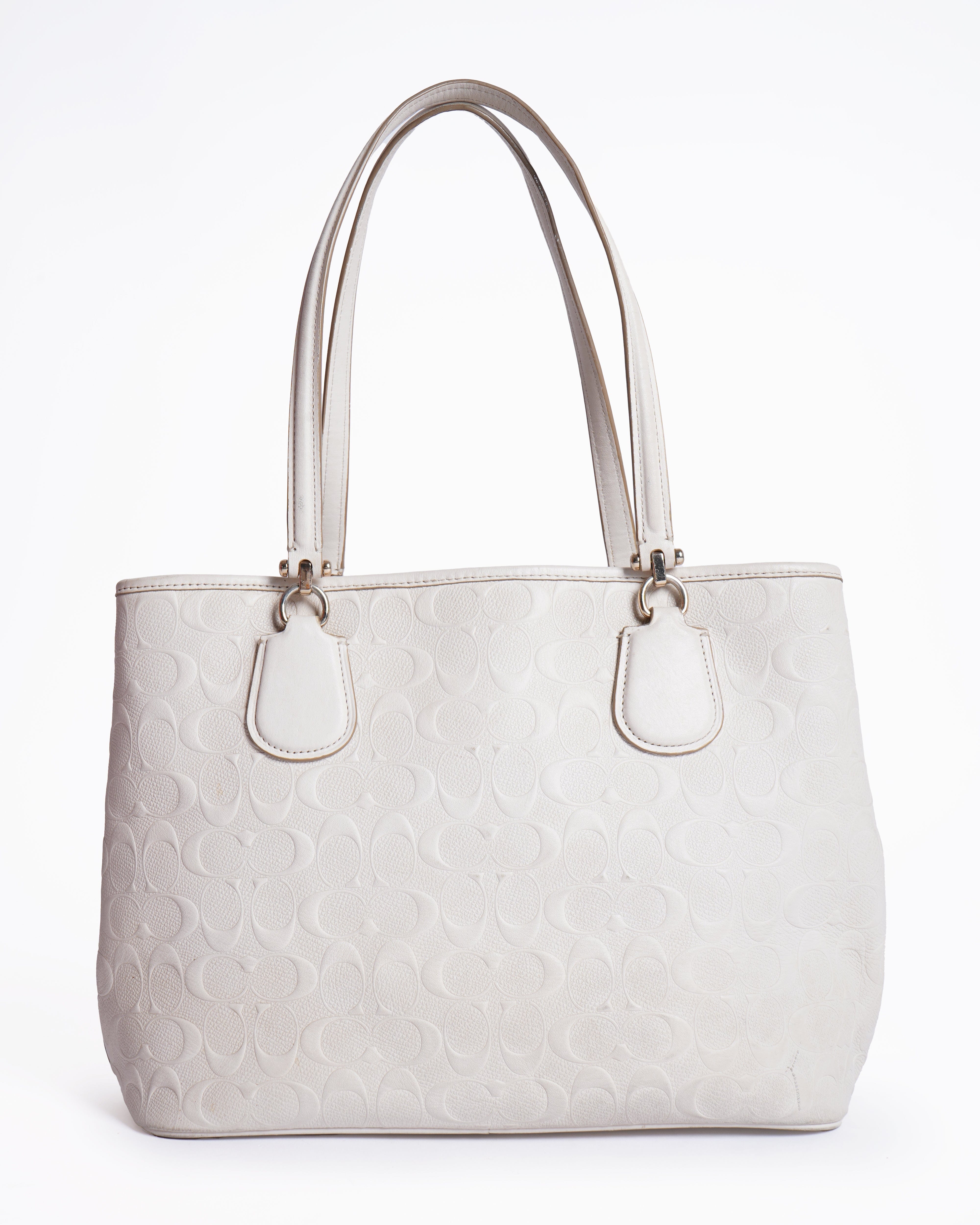 Coach Signature leather tote bag