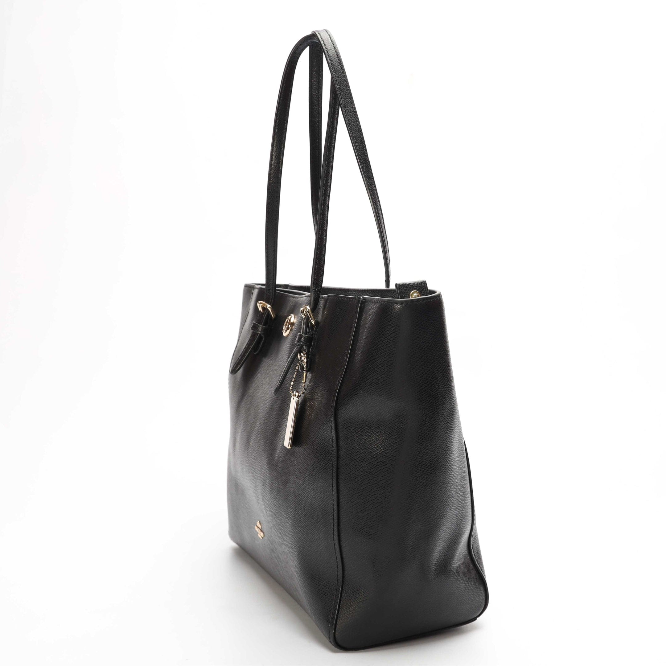 Coach Black Turnlock Tote