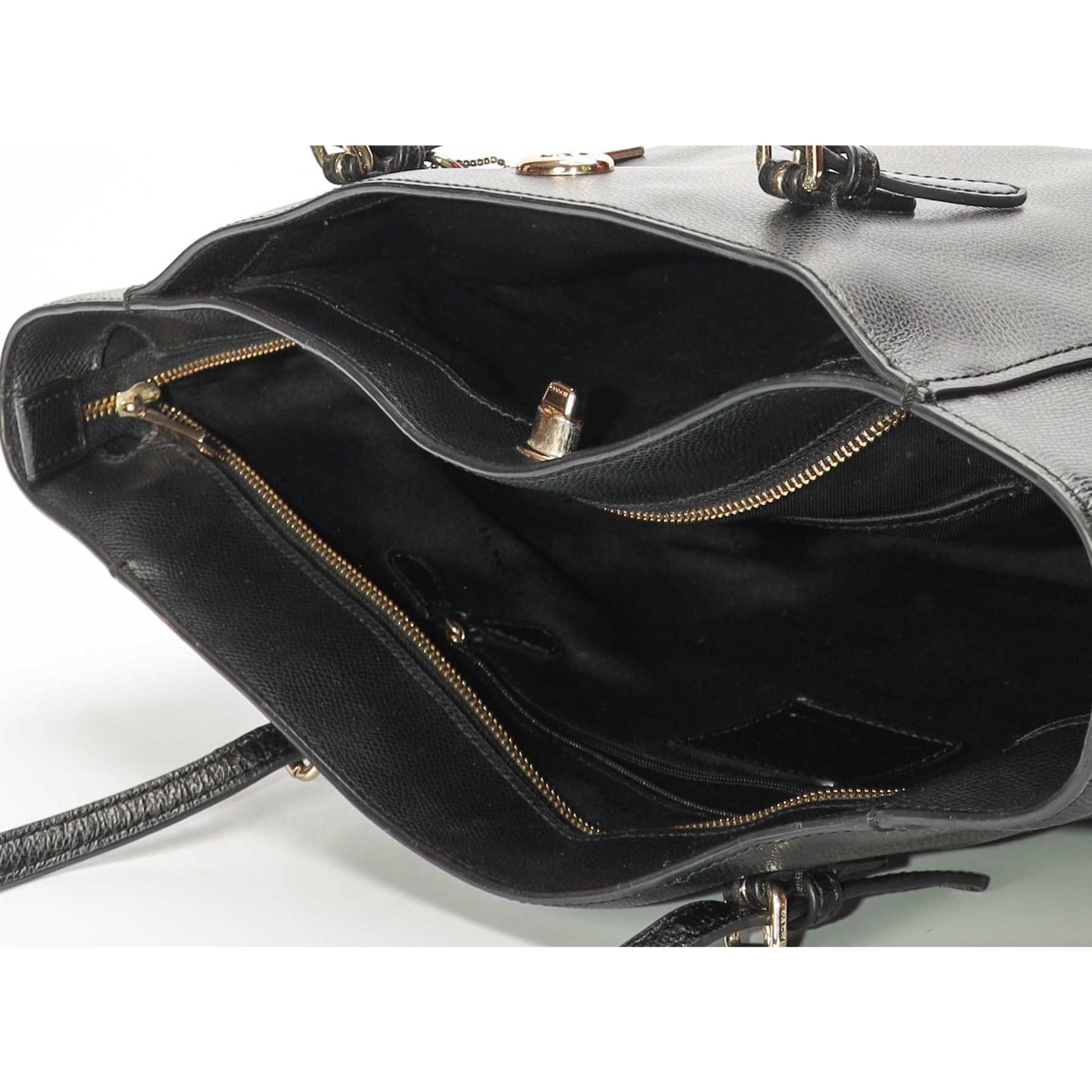 Coach Black Turnlock Tote