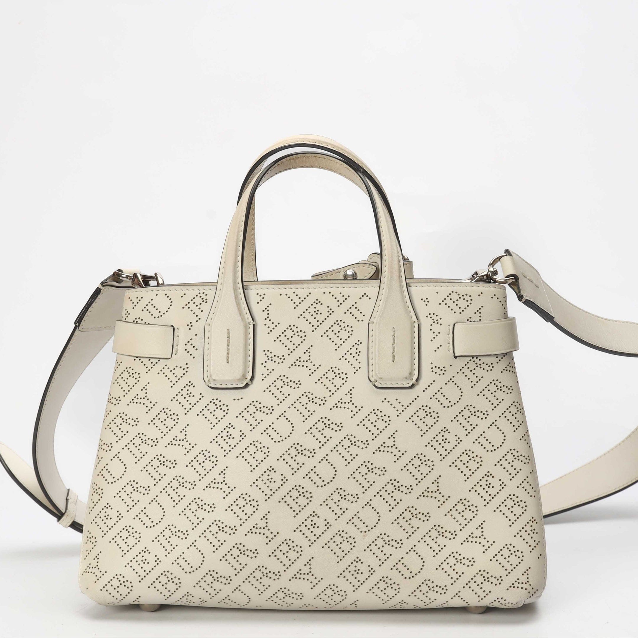 Burberry Perforated Banner Tote