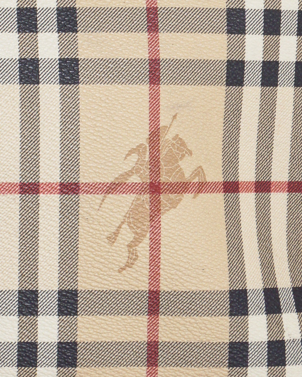 Burberry Haymarket Check Coated Canvas Tote Bag