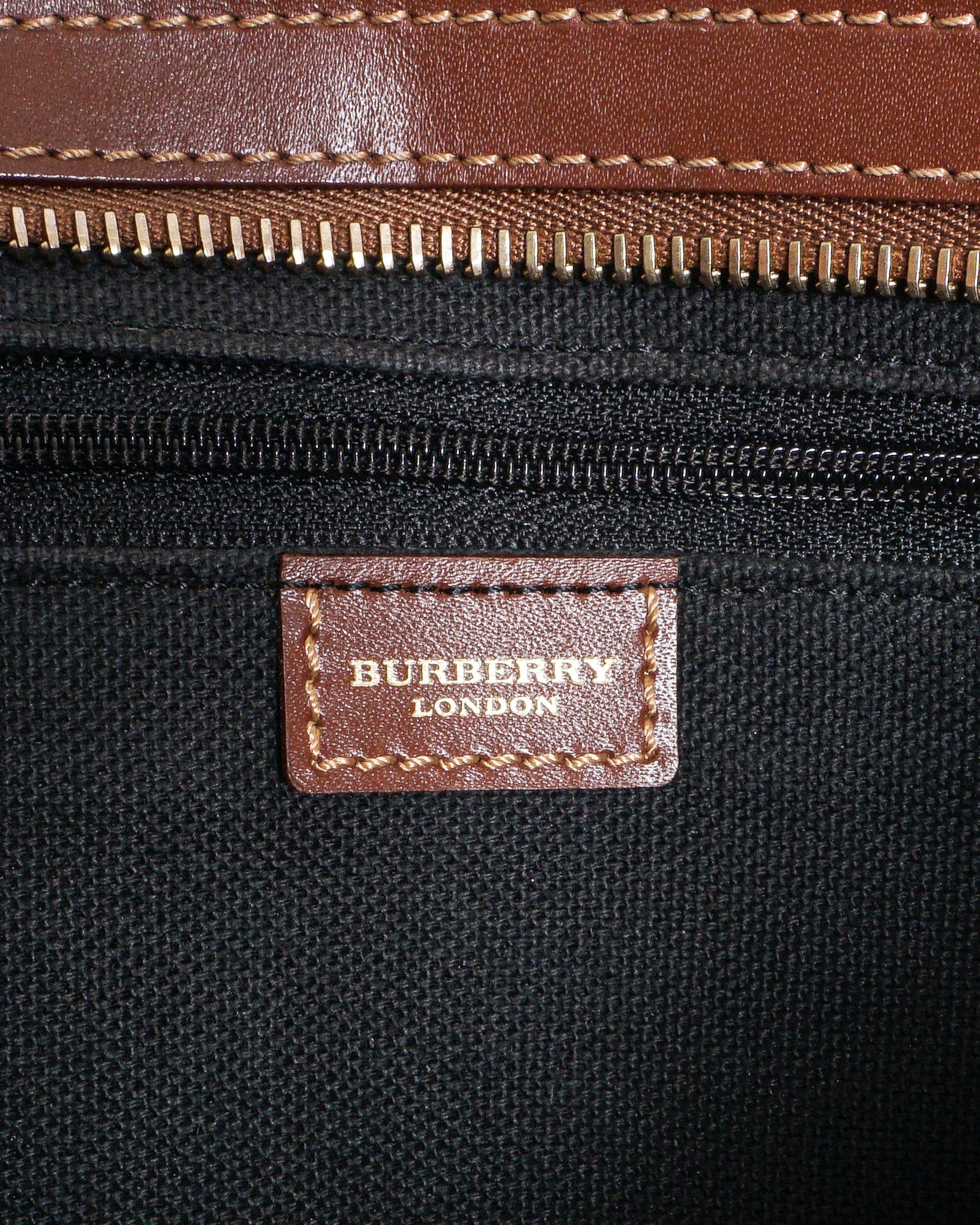 Burberry Haymarket Check Coated Canvas Tote Bag