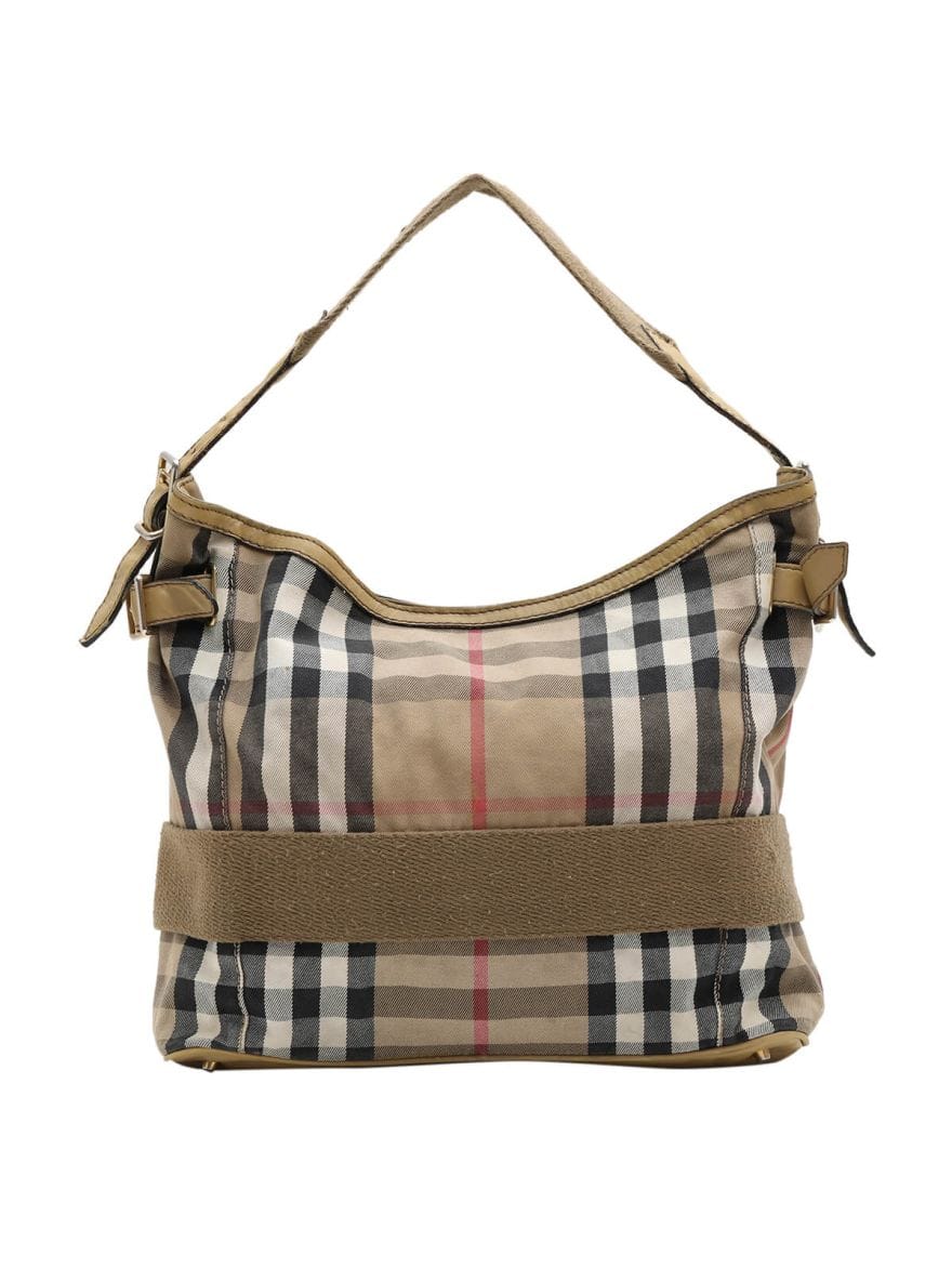 Burberry Prorsum Check Canvas Tote Bag