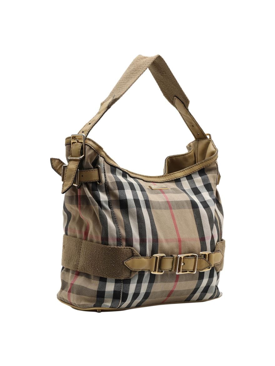 Burberry Prorsum Check Canvas Tote Bag