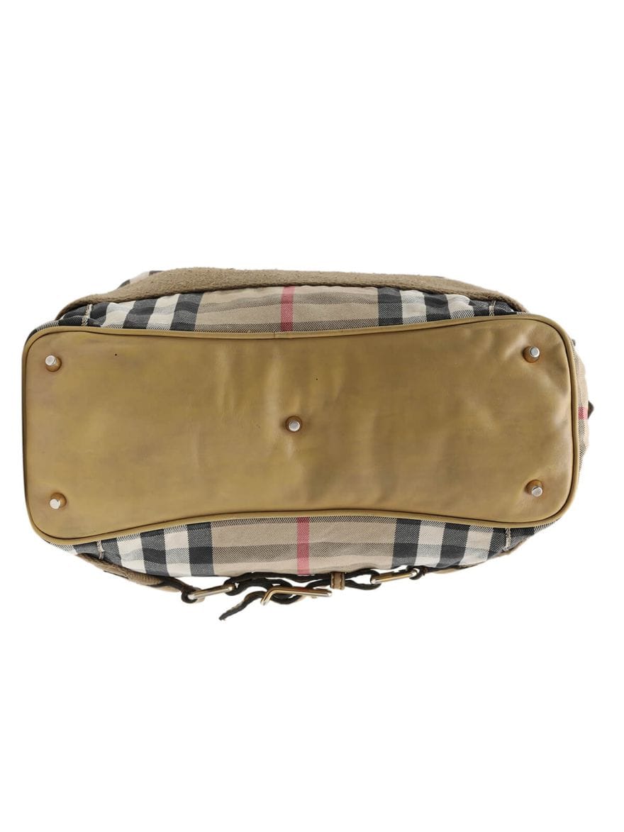 Burberry Prorsum Check Canvas Tote Bag