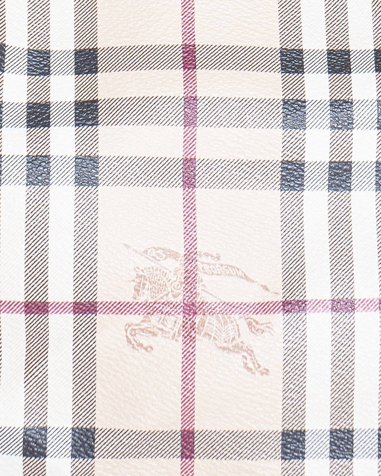 Burberry Haymarket Check Coated Canvas Small Canterbury Tote