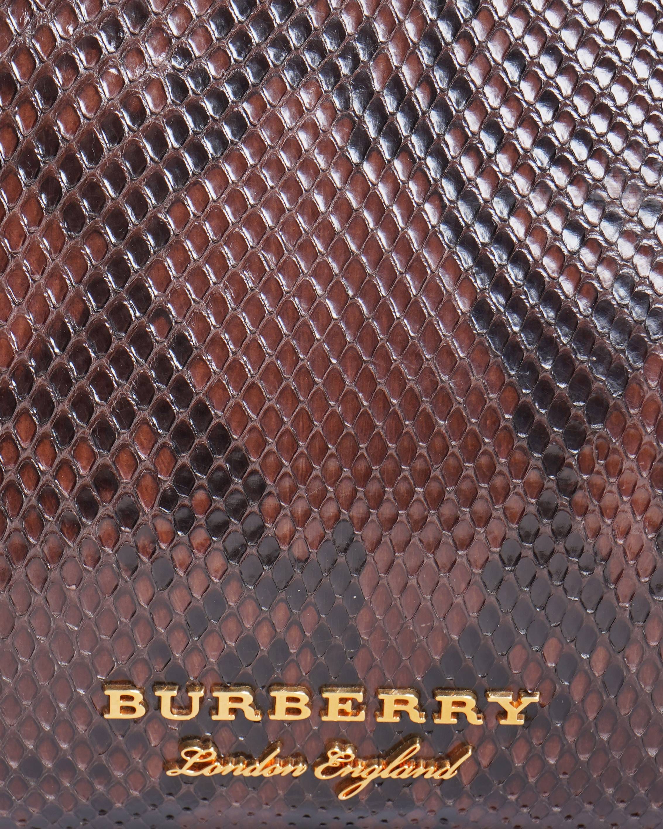 Burberry The Banner python handbag