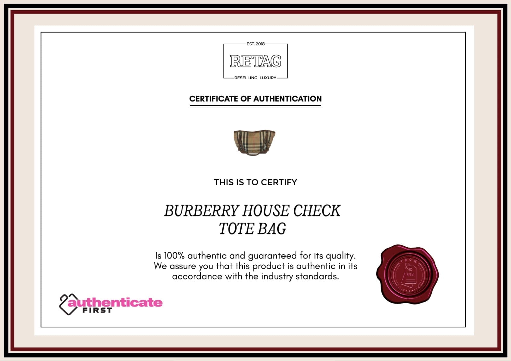 Burberry House Check Tote Bag