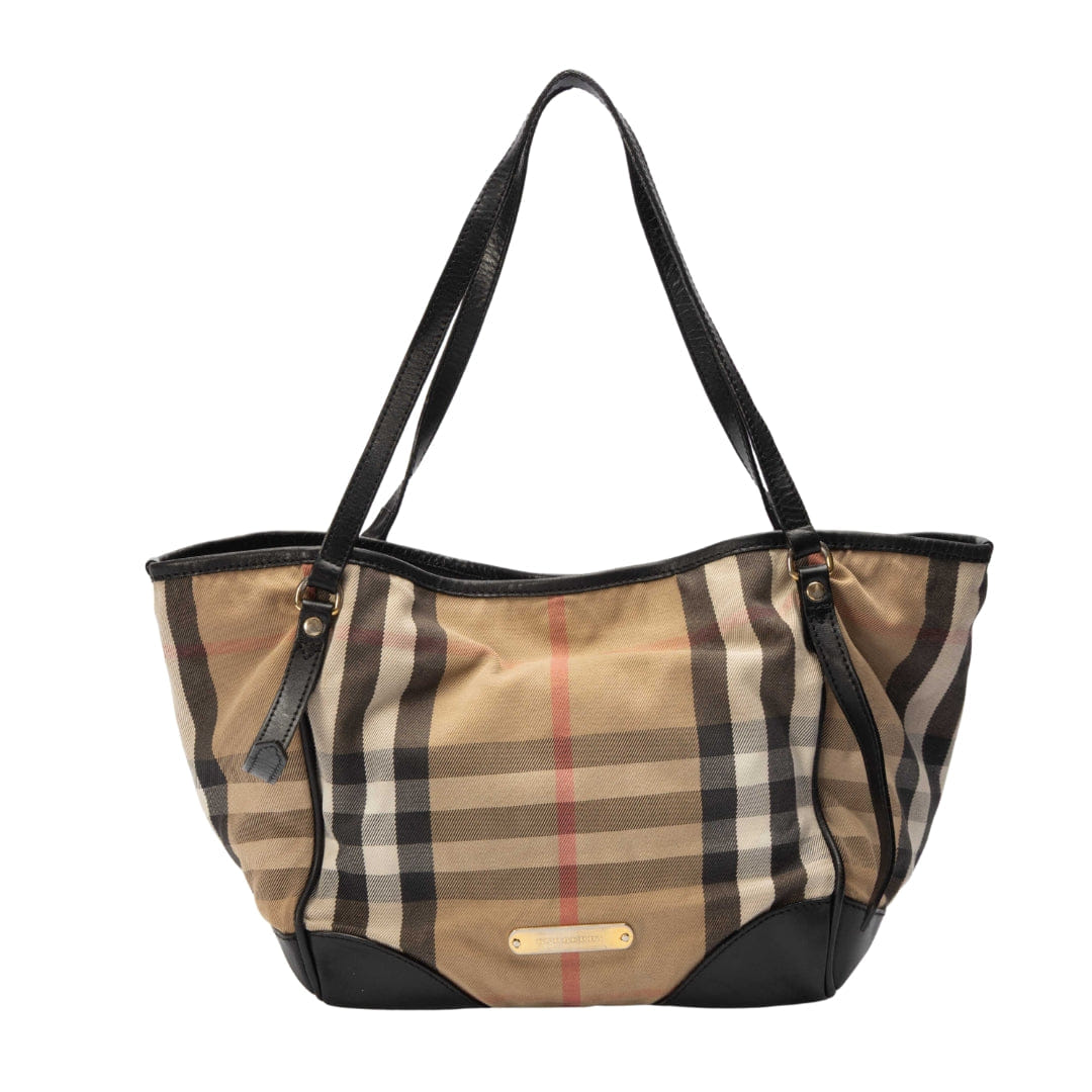 Burberry Beige/Black House Check Canterbury Tote