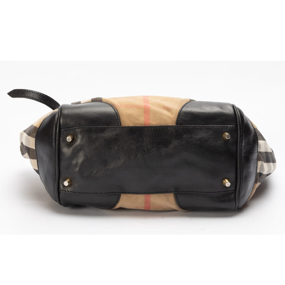 Burberry Beige/Black House Check Canterbury Tote