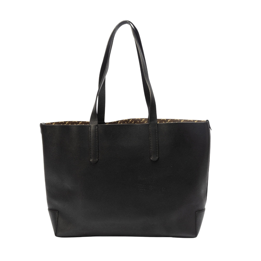 Burberry TB Monogram Embossed Leather Tote