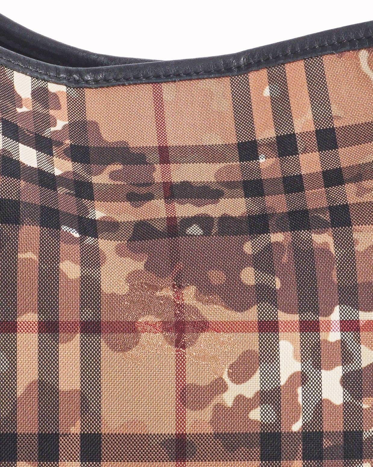 Burberry Camouflage House Check Canterbury Tote Bag