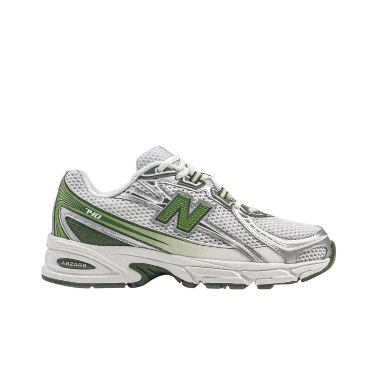 New Balance 740 V2 White Alpine Green