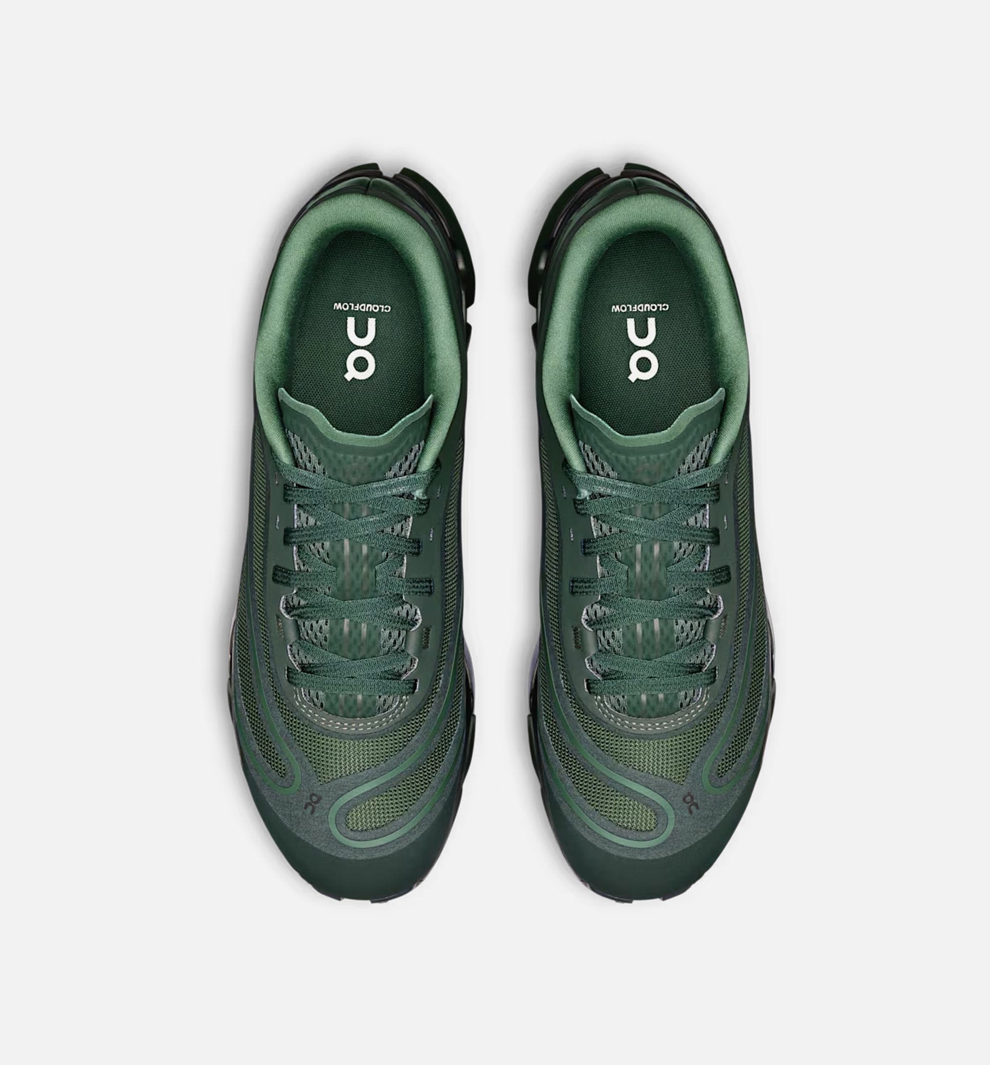 On Running Cloudflow 5 AD IKON Mens Lifestyle Shoe - Obsidian/Evergreen