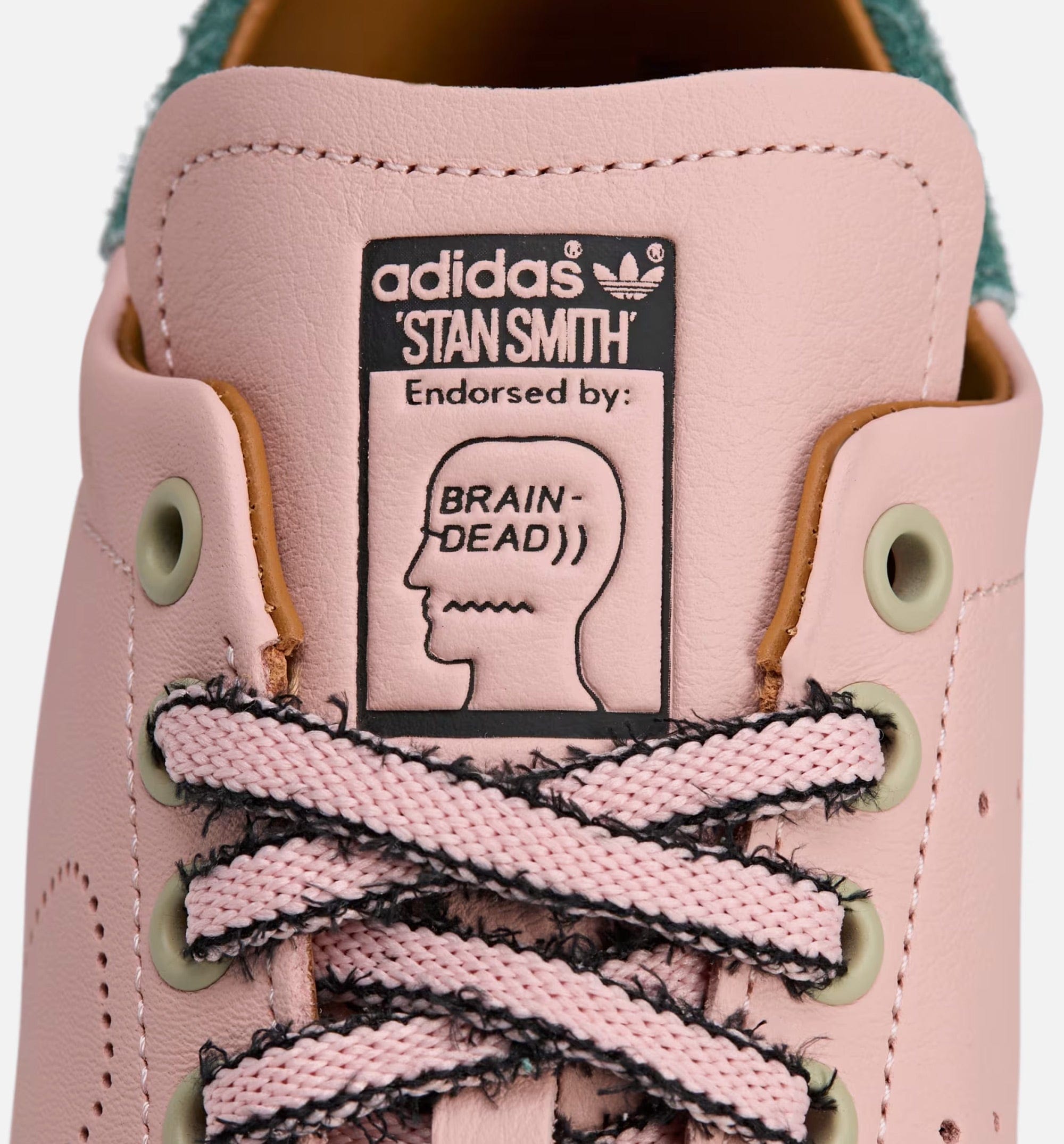 adidas Brain Dead x Stan Smith Vapour Pink Mens Lifestyle Shoe - Pink/Black/White