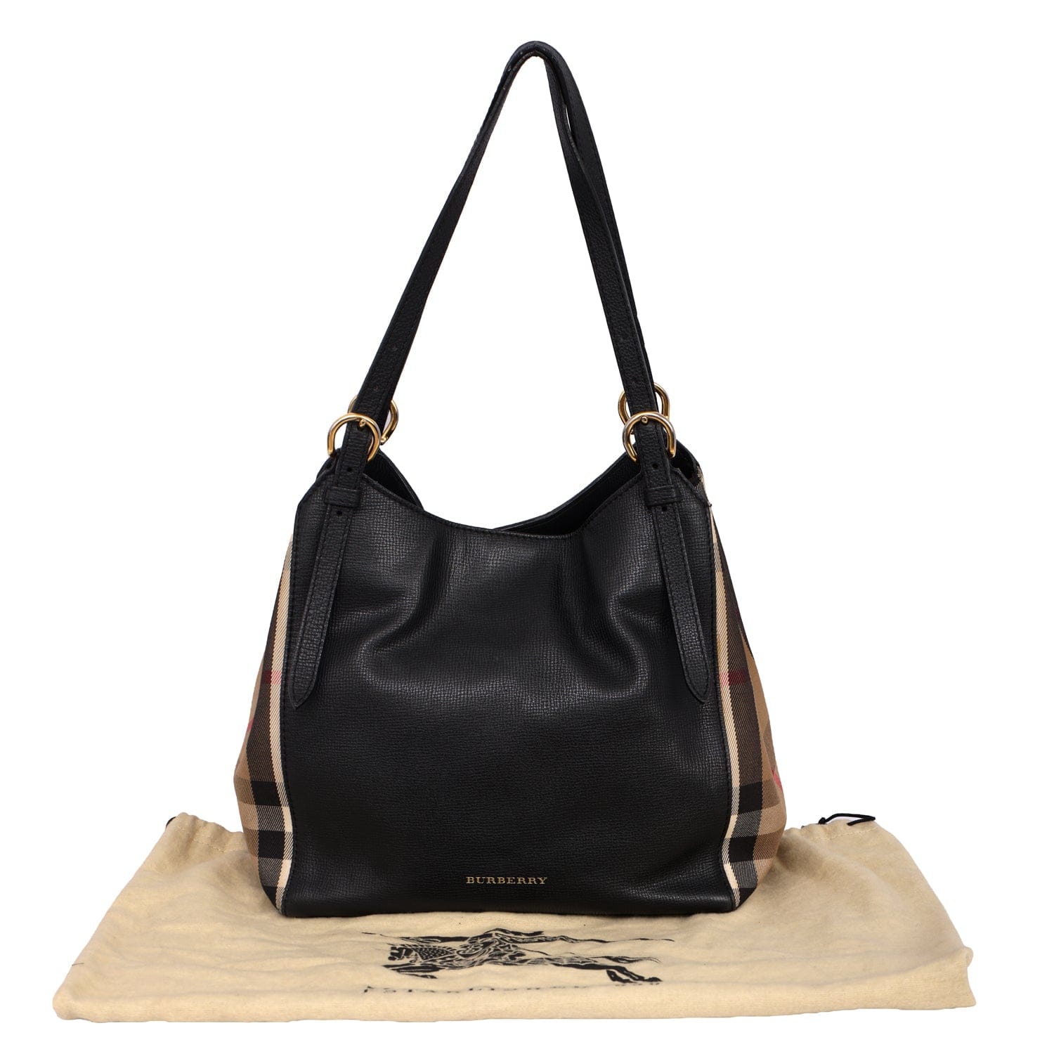 BURBERRY CANTERBURY HOUSE CHECK TOTE BAG