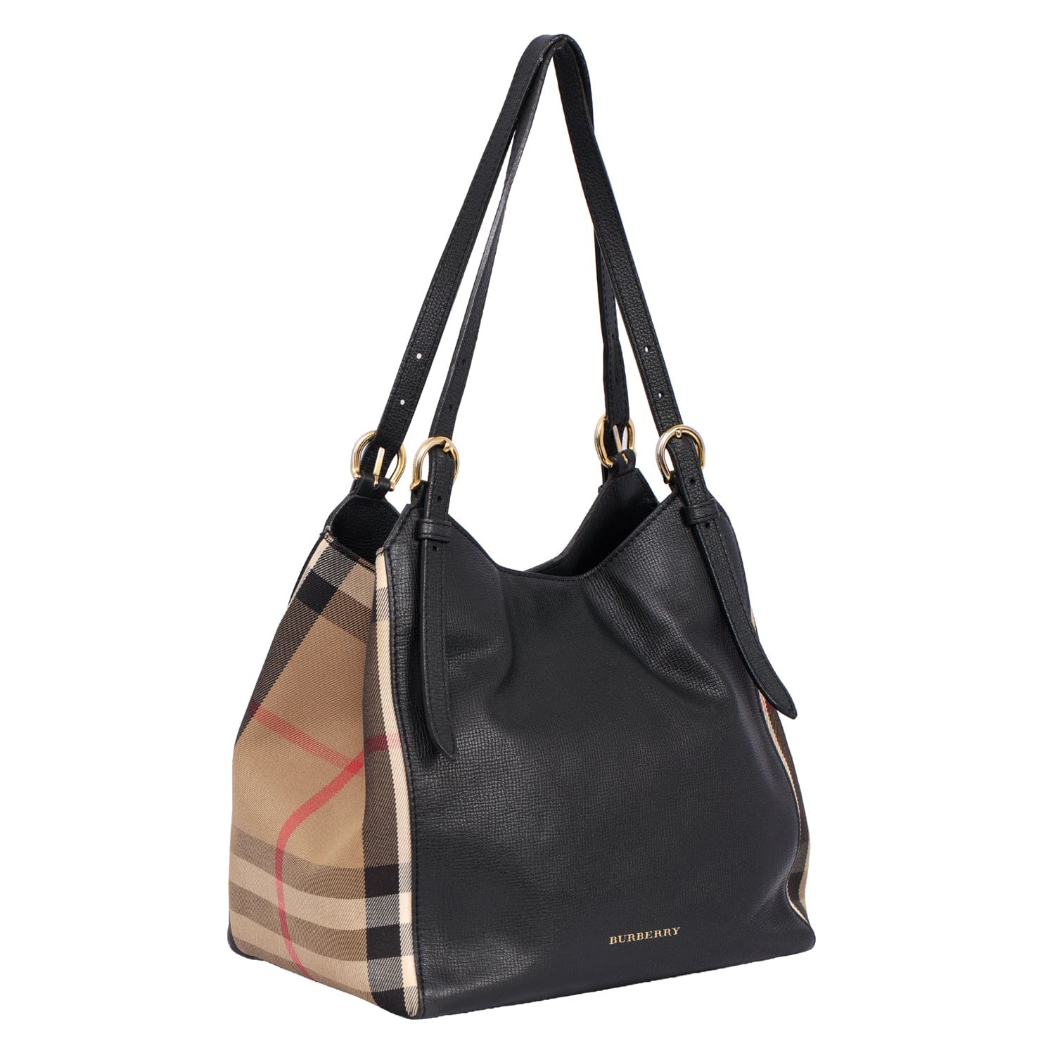 BURBERRY CANTERBURY HOUSE CHECK TOTE BAG