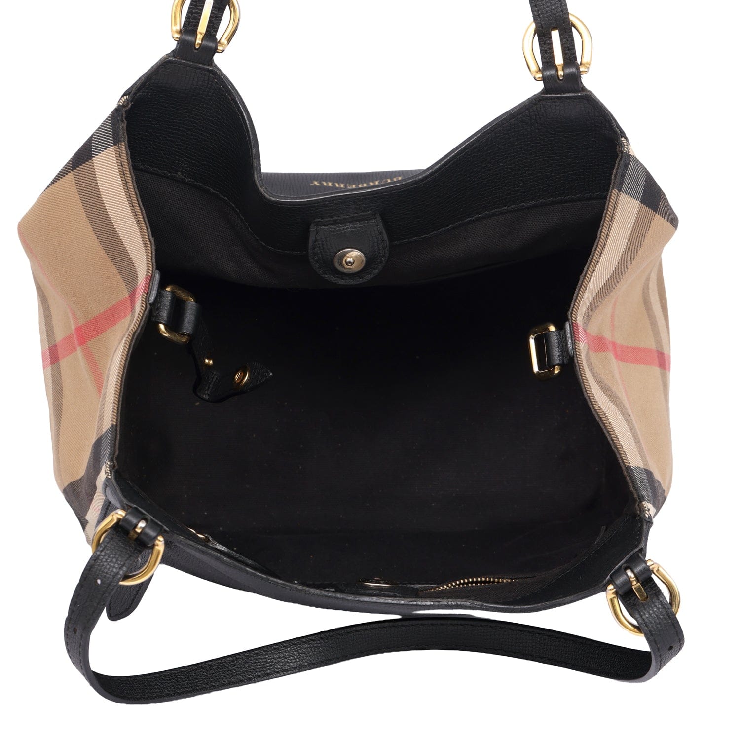 BURBERRY CANTERBURY HOUSE CHECK TOTE BAG