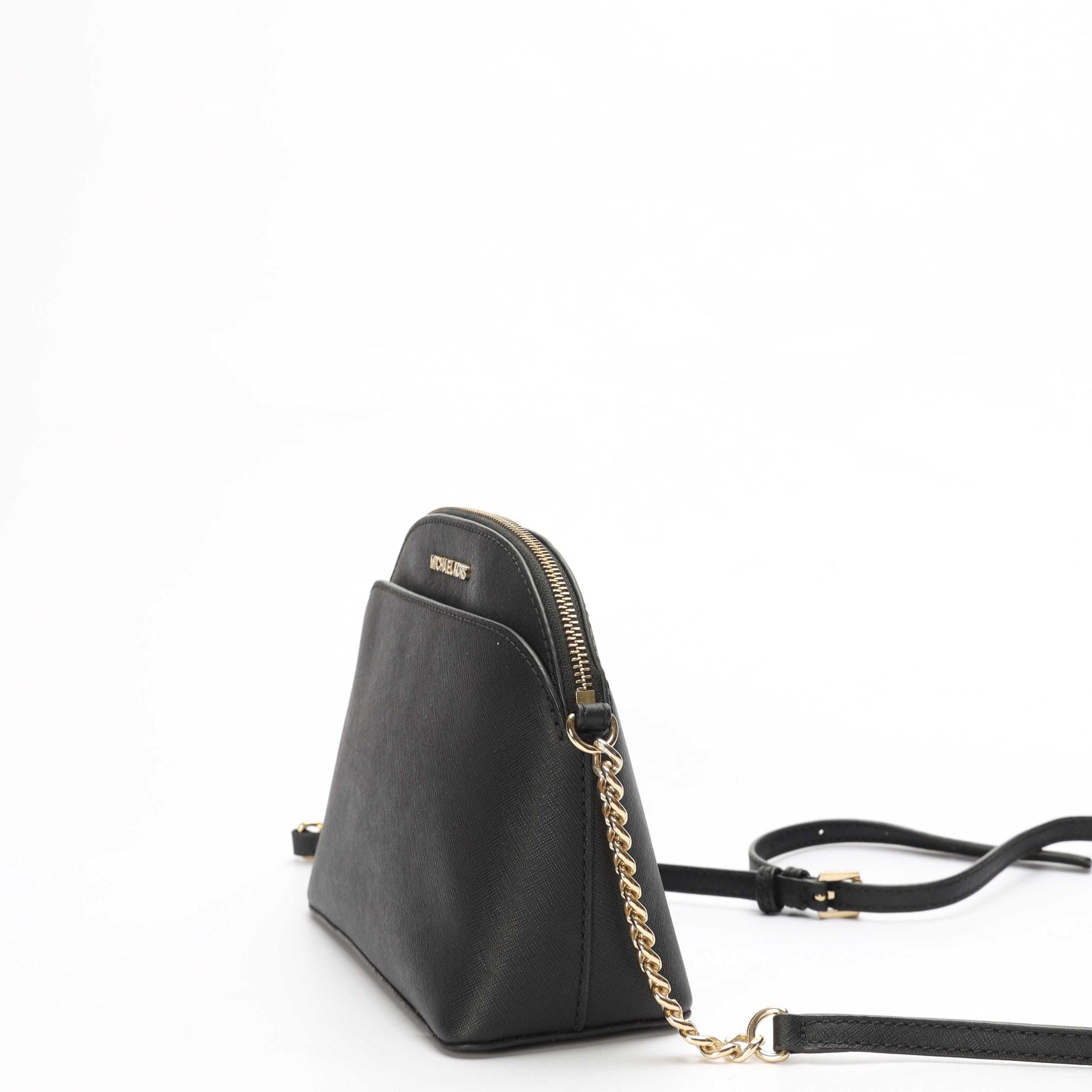 Michael Kors Black Travel Dome Crossbody Bag
