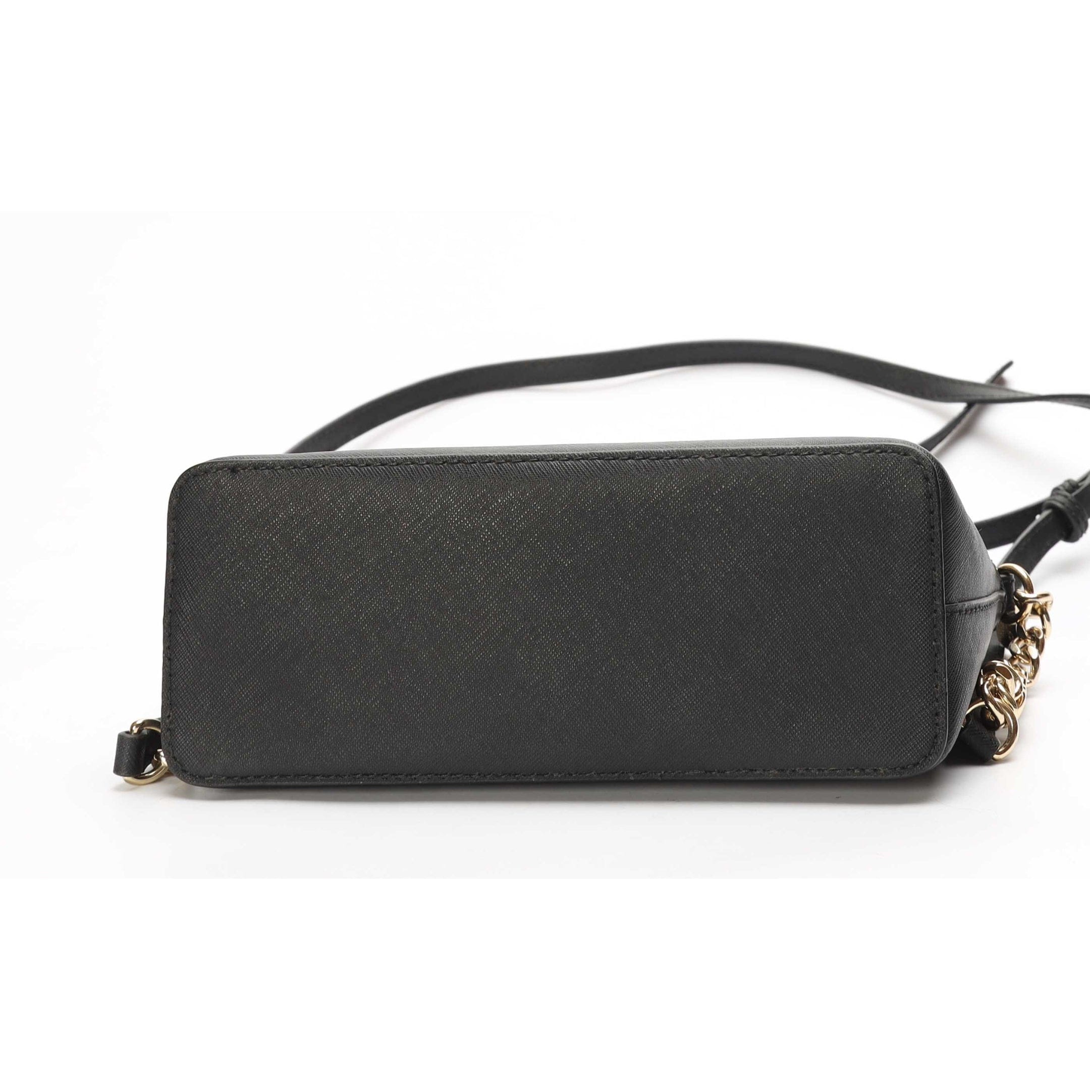 Michael Kors Black Travel Dome Crossbody Bag