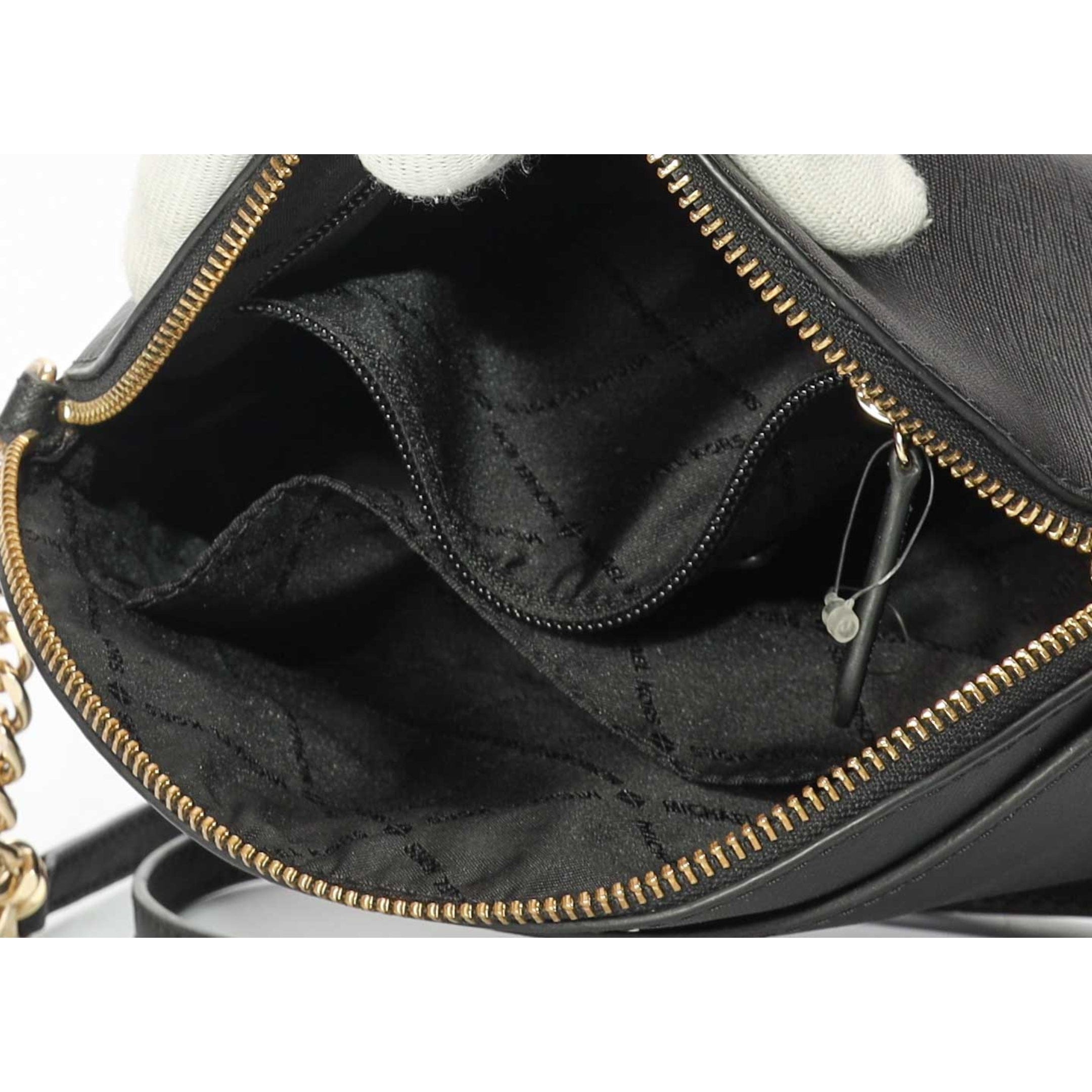 Michael Kors Black Travel Dome Crossbody Bag