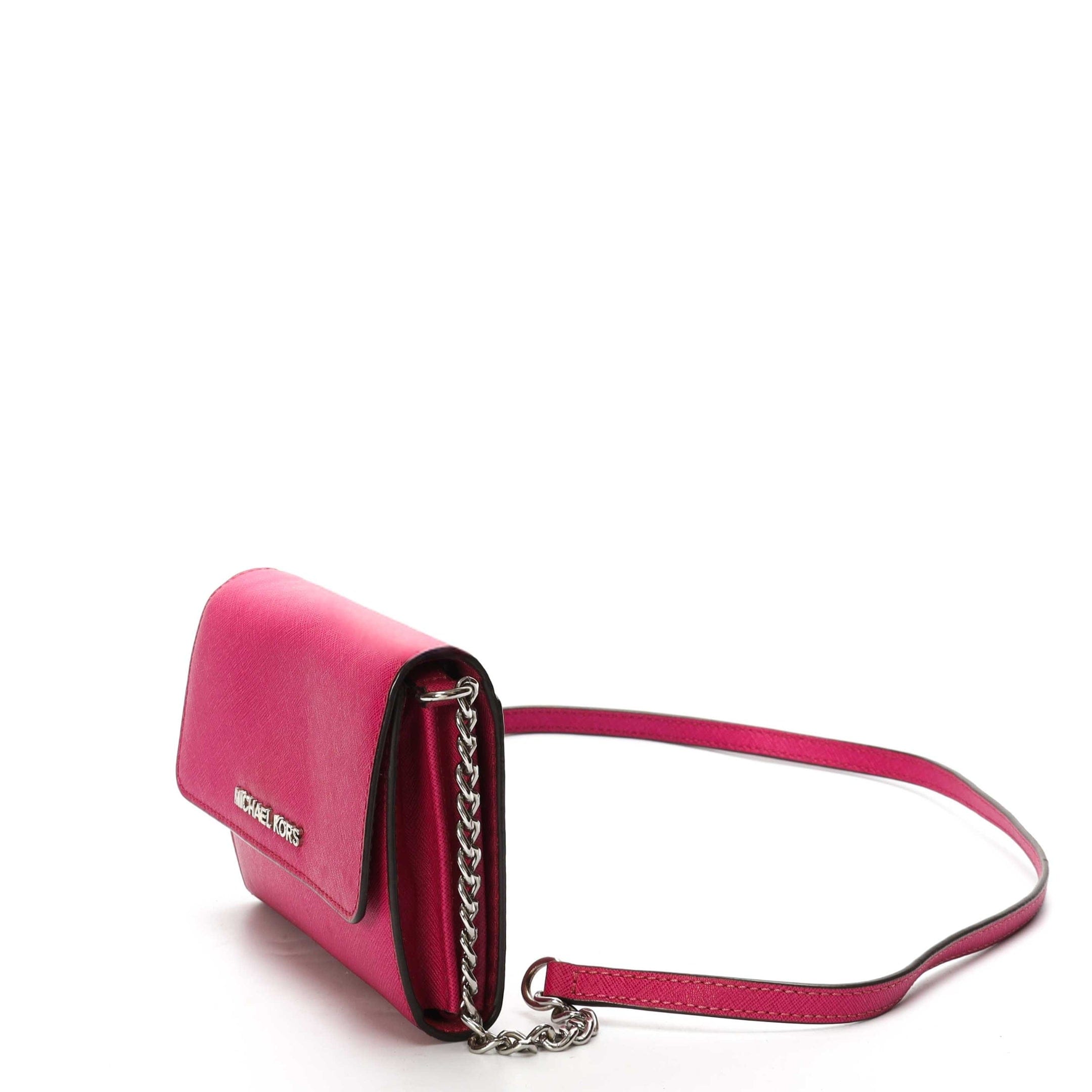 Michael Kors Pink Jet Set Chain Crossbody Bag