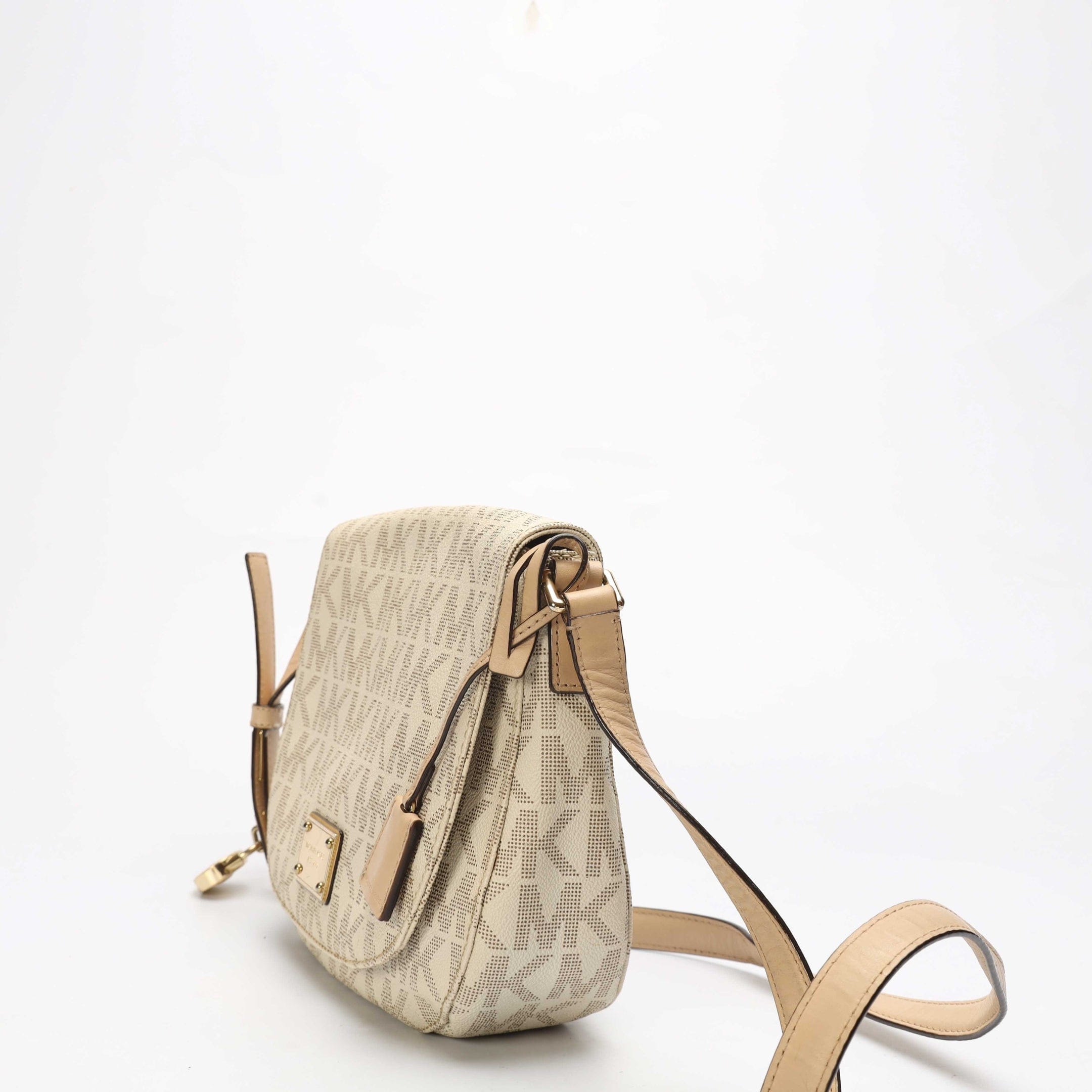 Michael Kors Vanilla Logo Crossbody Bag
