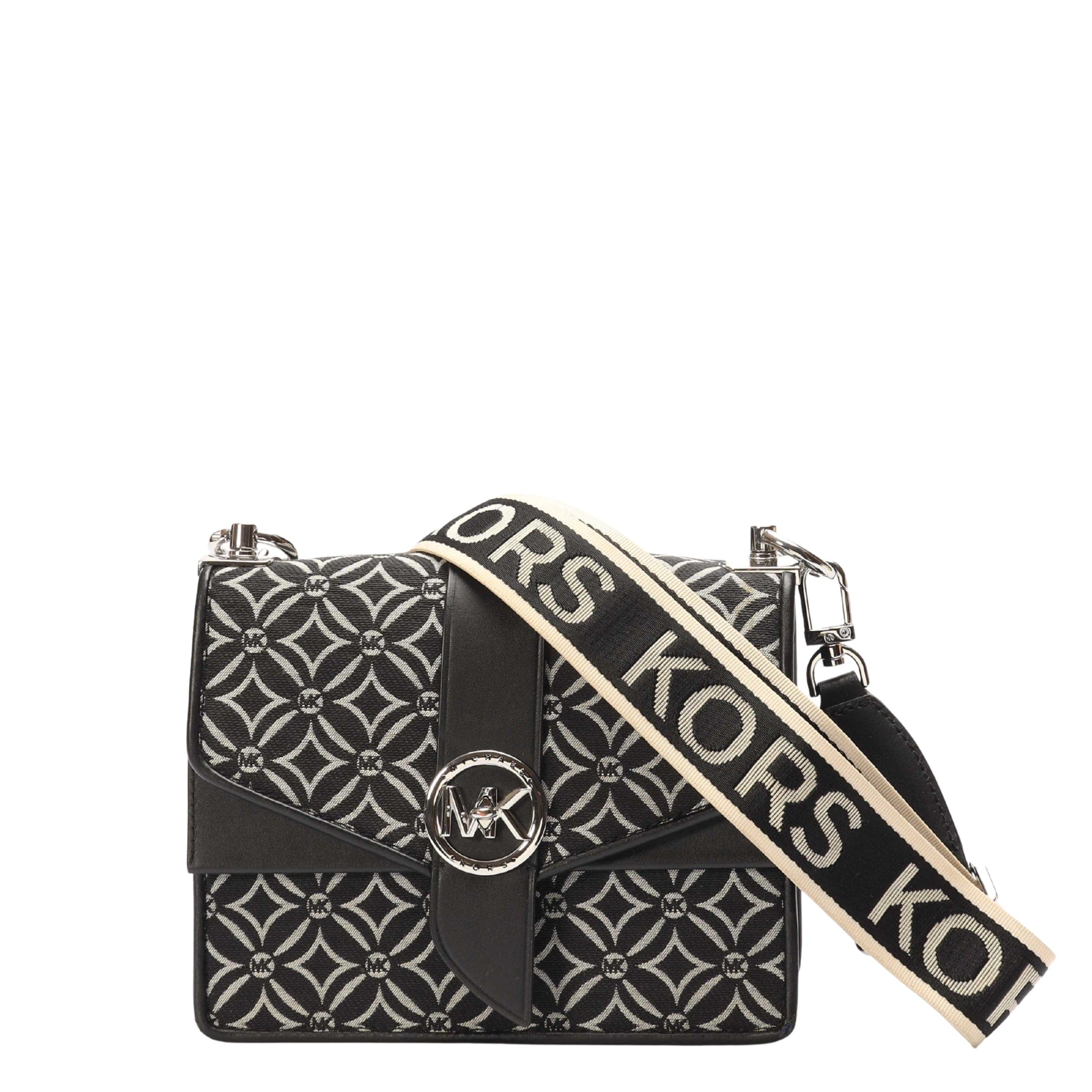 Michael Kors Greenwich Logo Jacquard Crossbody Bag