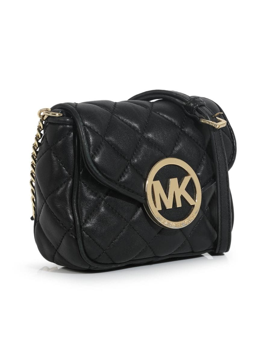 Michael Kors Fulton Quilted Black Crossbody Bag
