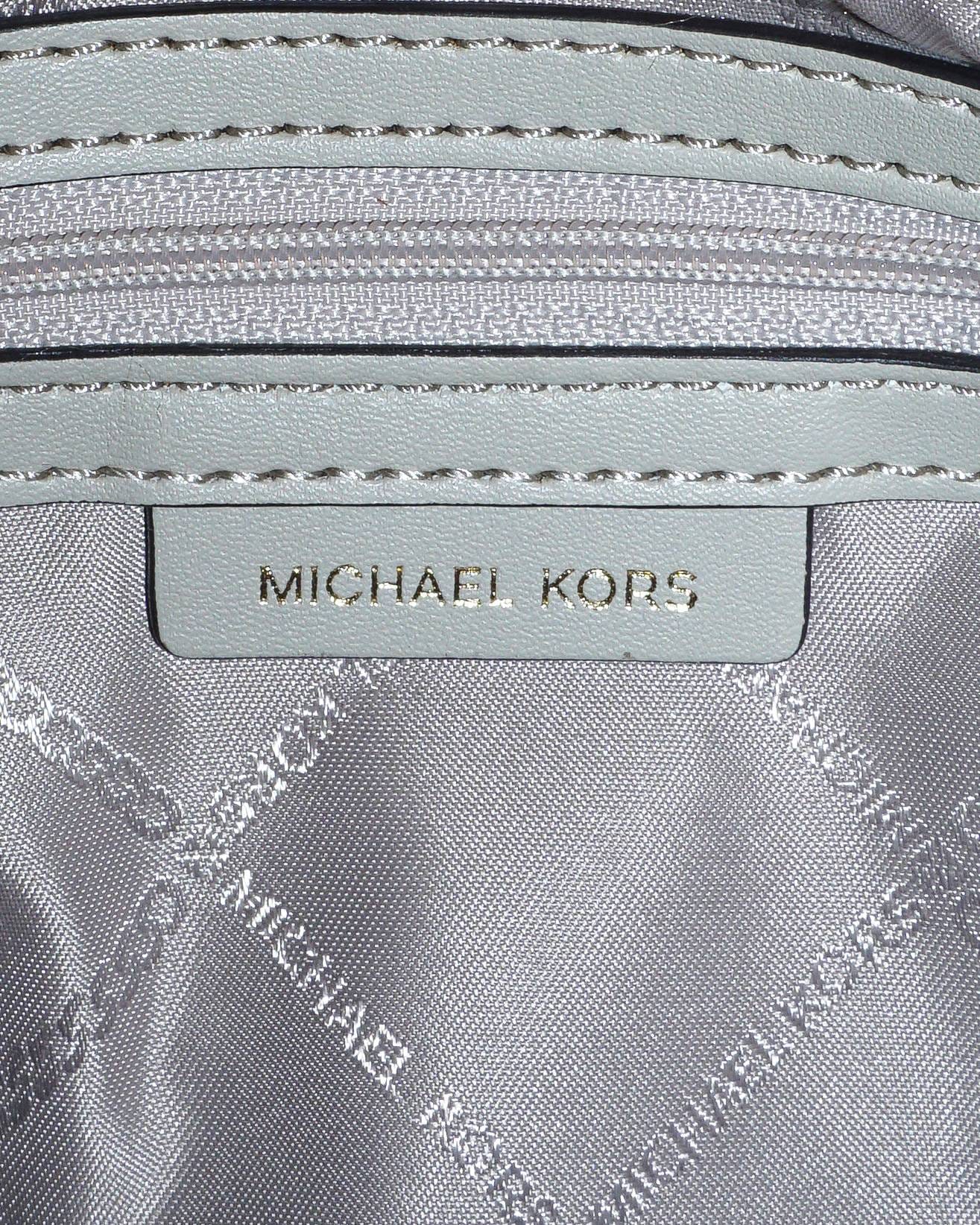 Michael Kors Parker Medium Metallic Leather Crossbody Bag