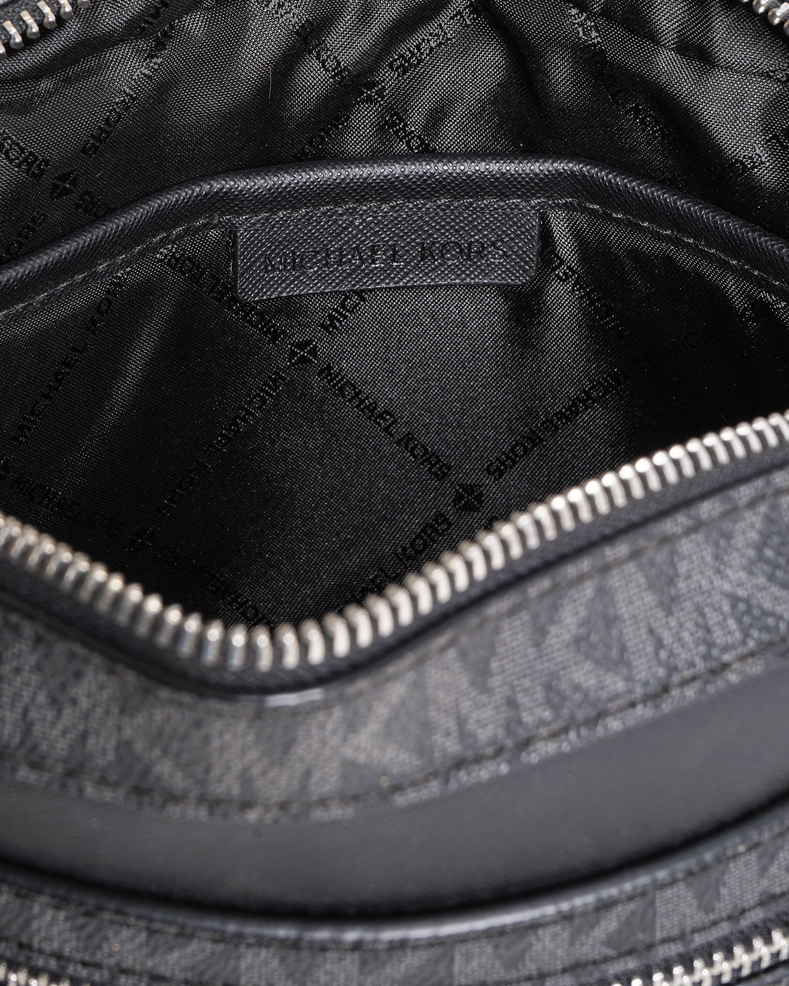 Michael kors jet set monogram camera crossbody bag