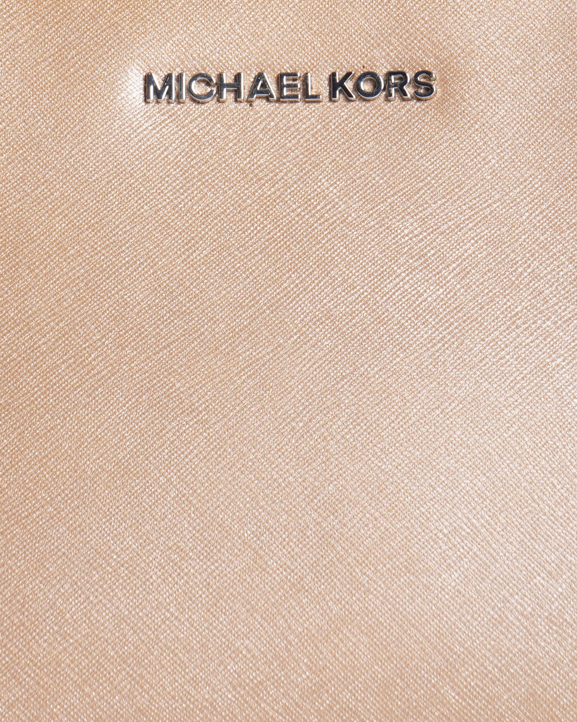 Michael kors metallic selma crossbody bag