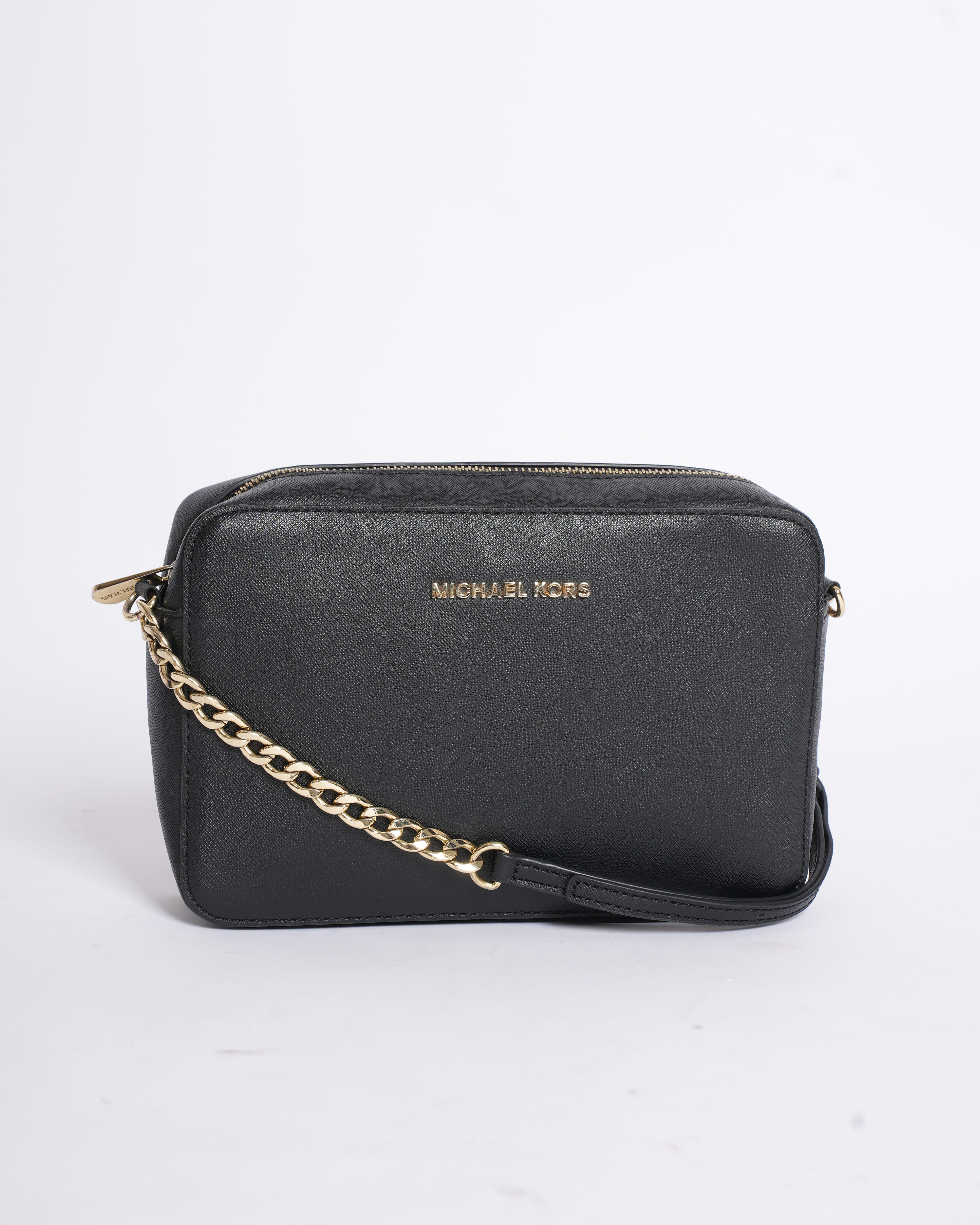 Michael Kors Jet Set Crossbody In Black