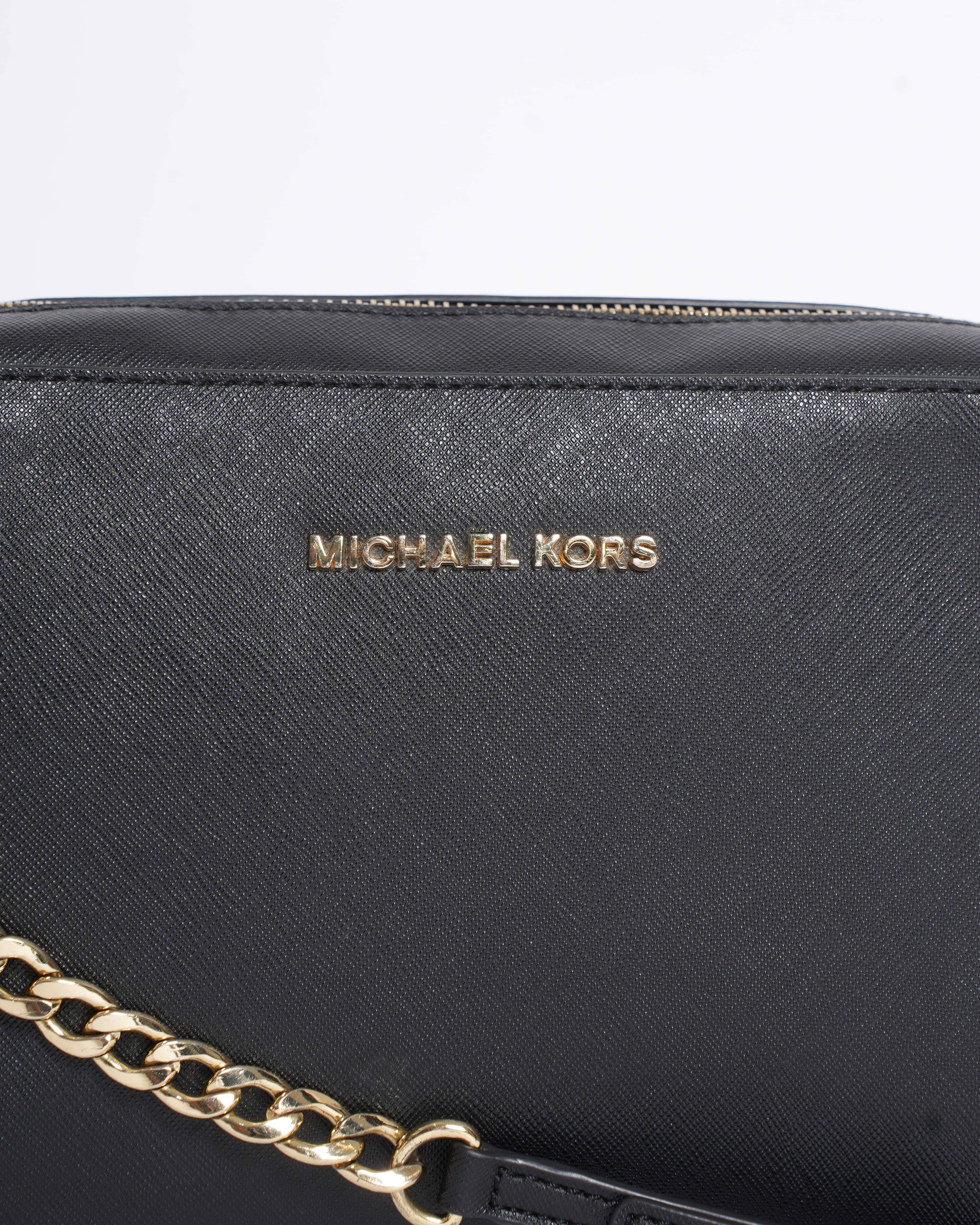 Michael Kors Jet Set Crossbody In Black