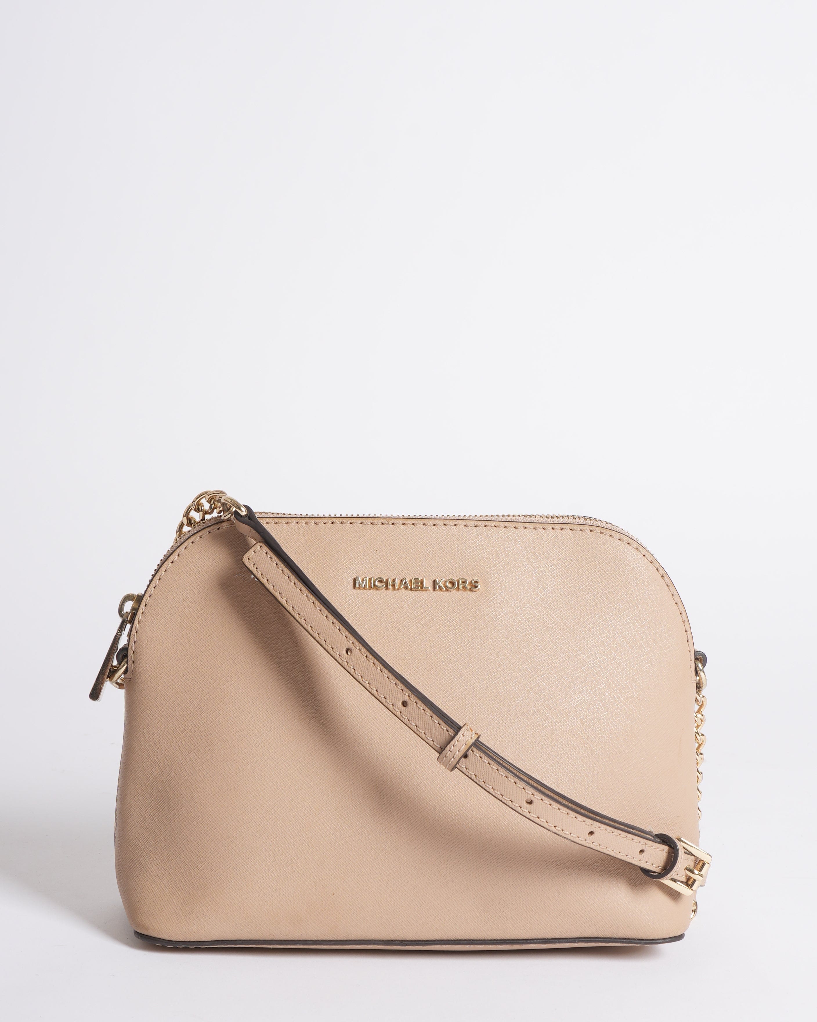 Michael Kors MK Crossbody Bag In Beige