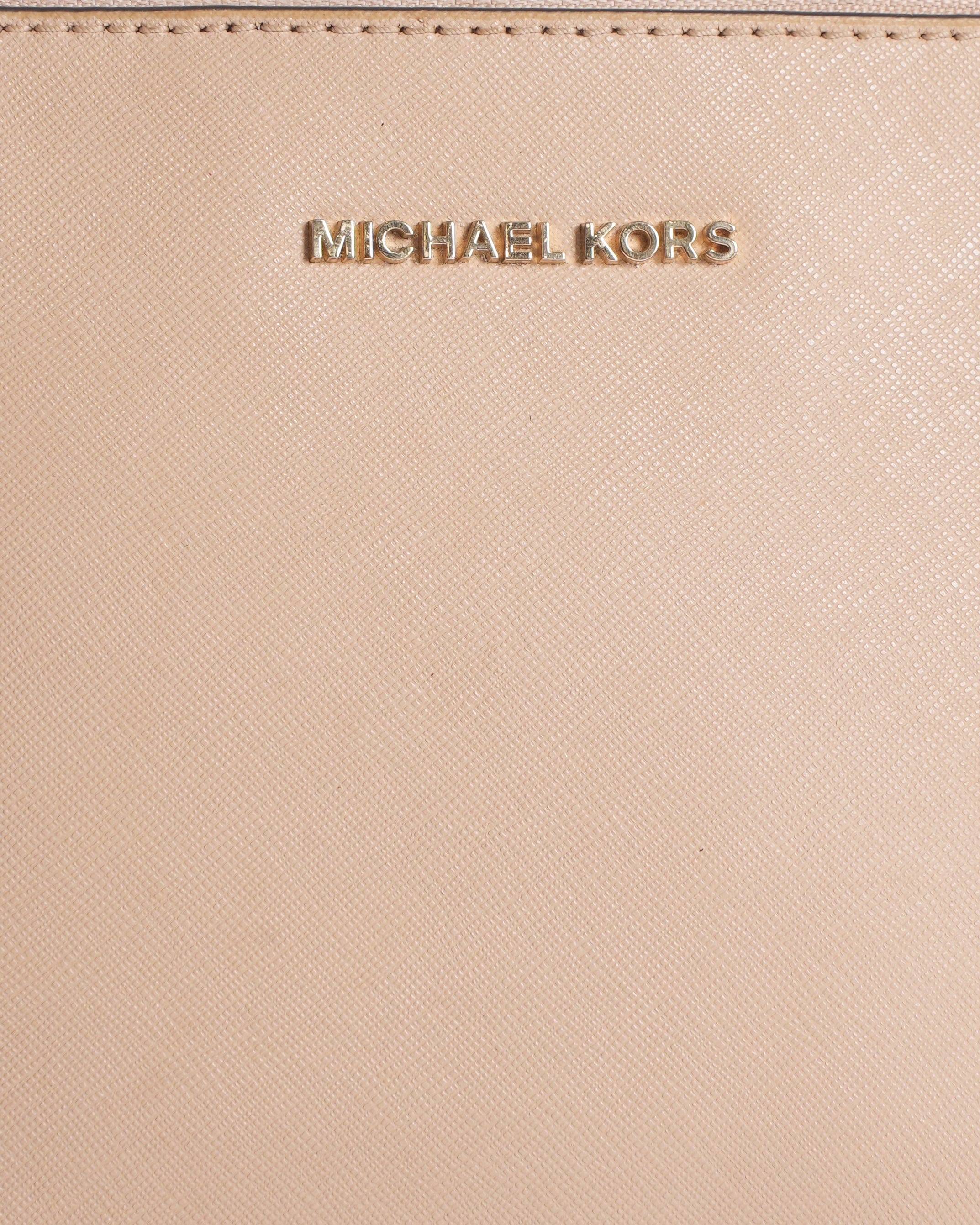 Michael Kors MK Crossbody Bag In Beige
