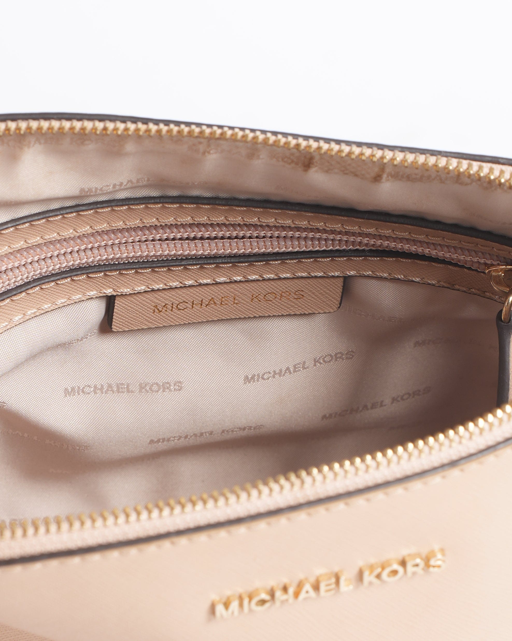 Michael Kors MK Crossbody Bag In Beige