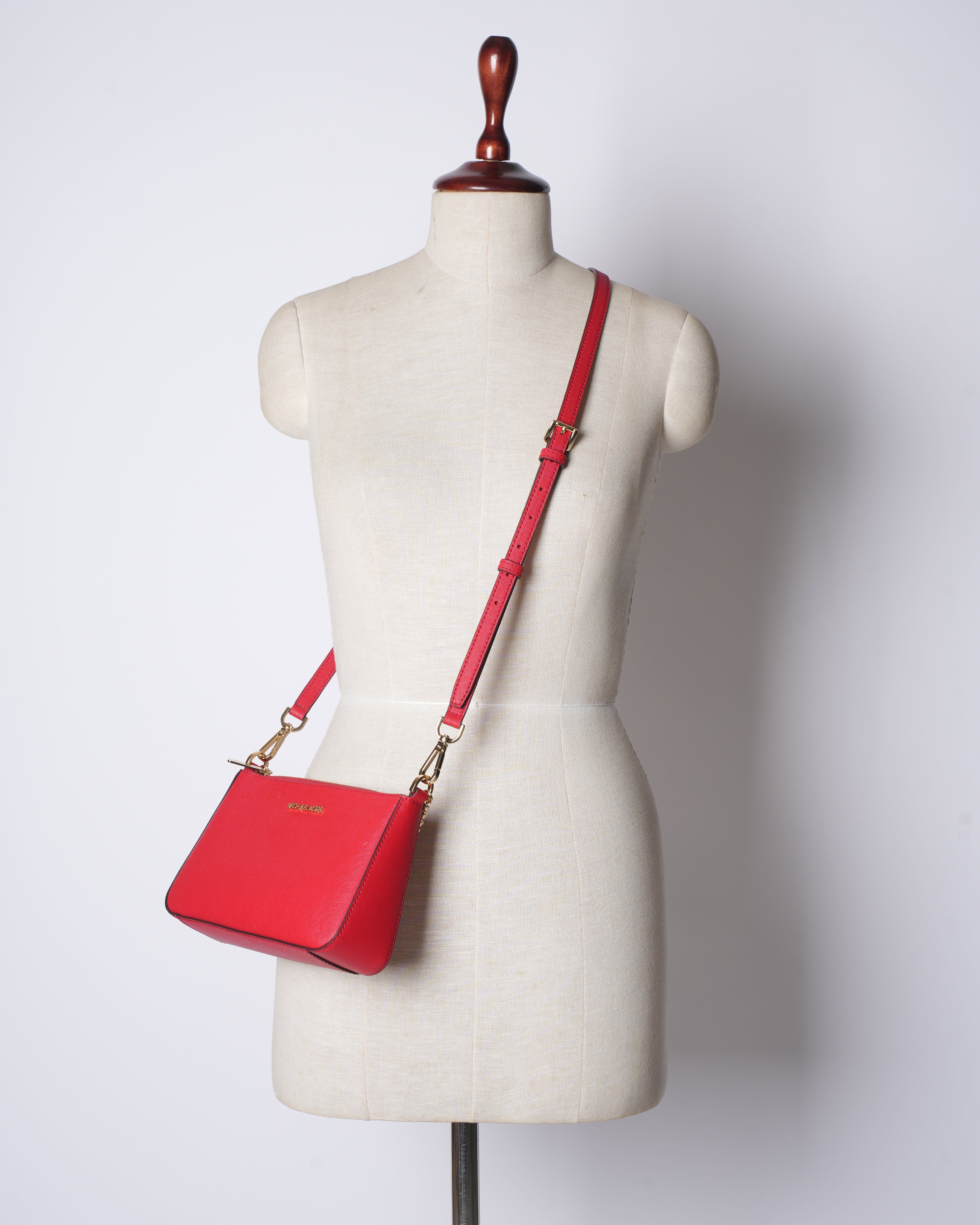 Michael Kors MK Red Crossbody