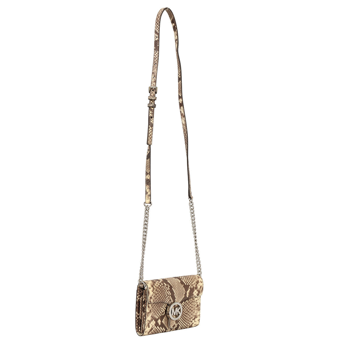 MICHAEL KORS PYTHON EMBOSSED VANA CROSSBODY BAG