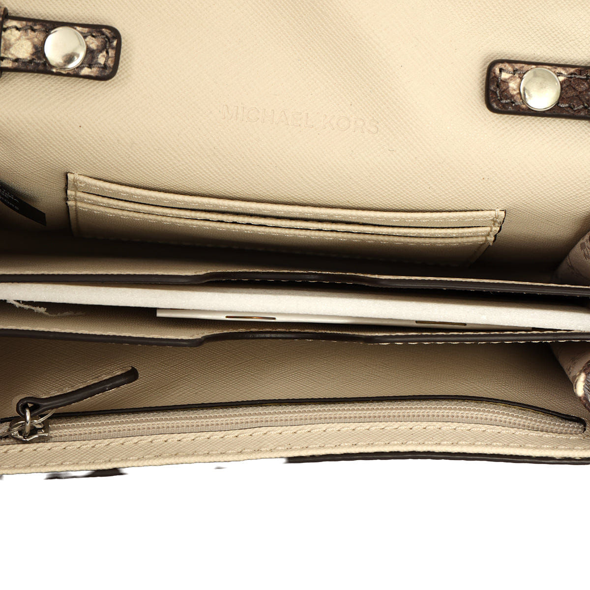 MICHAEL KORS PYTHON EMBOSSED VANA CROSSBODY BAG