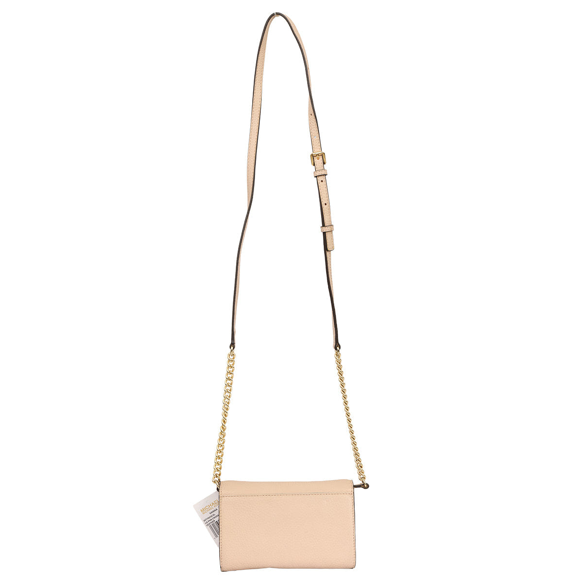 MICHAEL KORS BEIGE VANA LEATHER CROSSBODY BAG