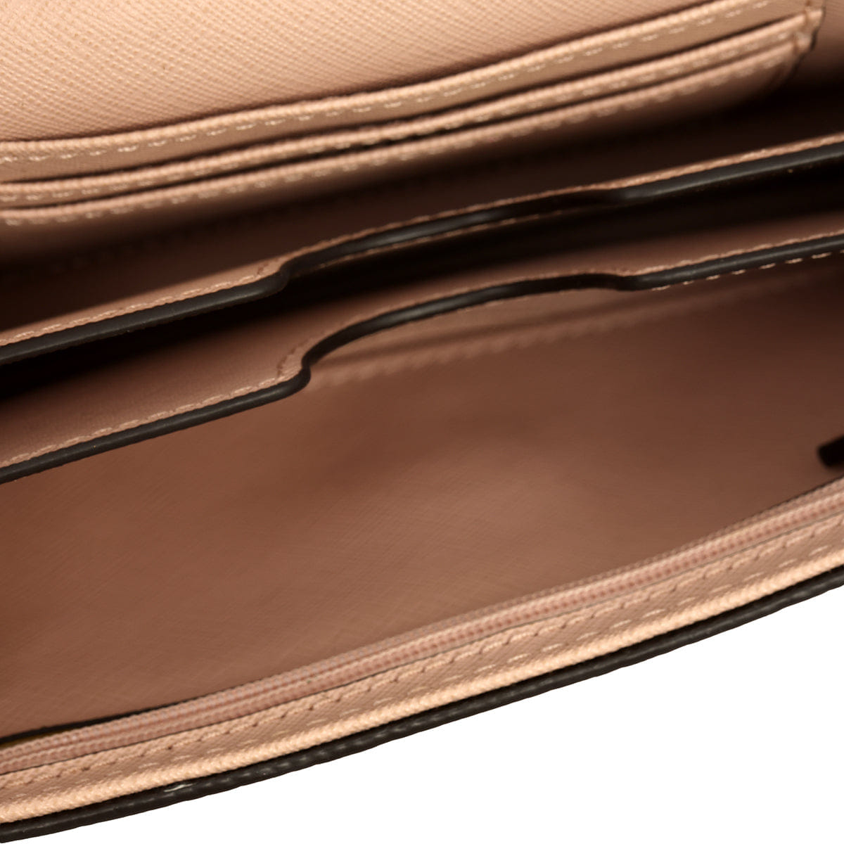 MICHAEL KORS BEIGE VANA LEATHER CROSSBODY BAG