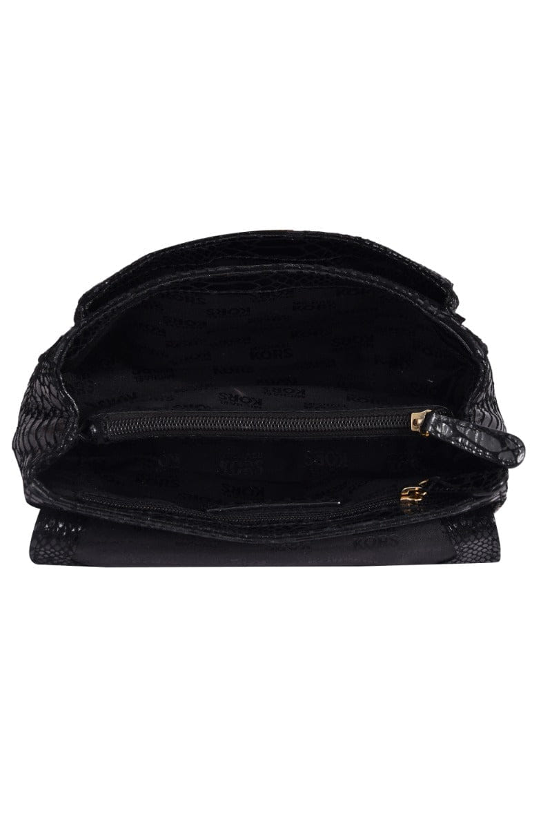 Michael Kors Sloan Snake Embossed Flap Crossbody Bag