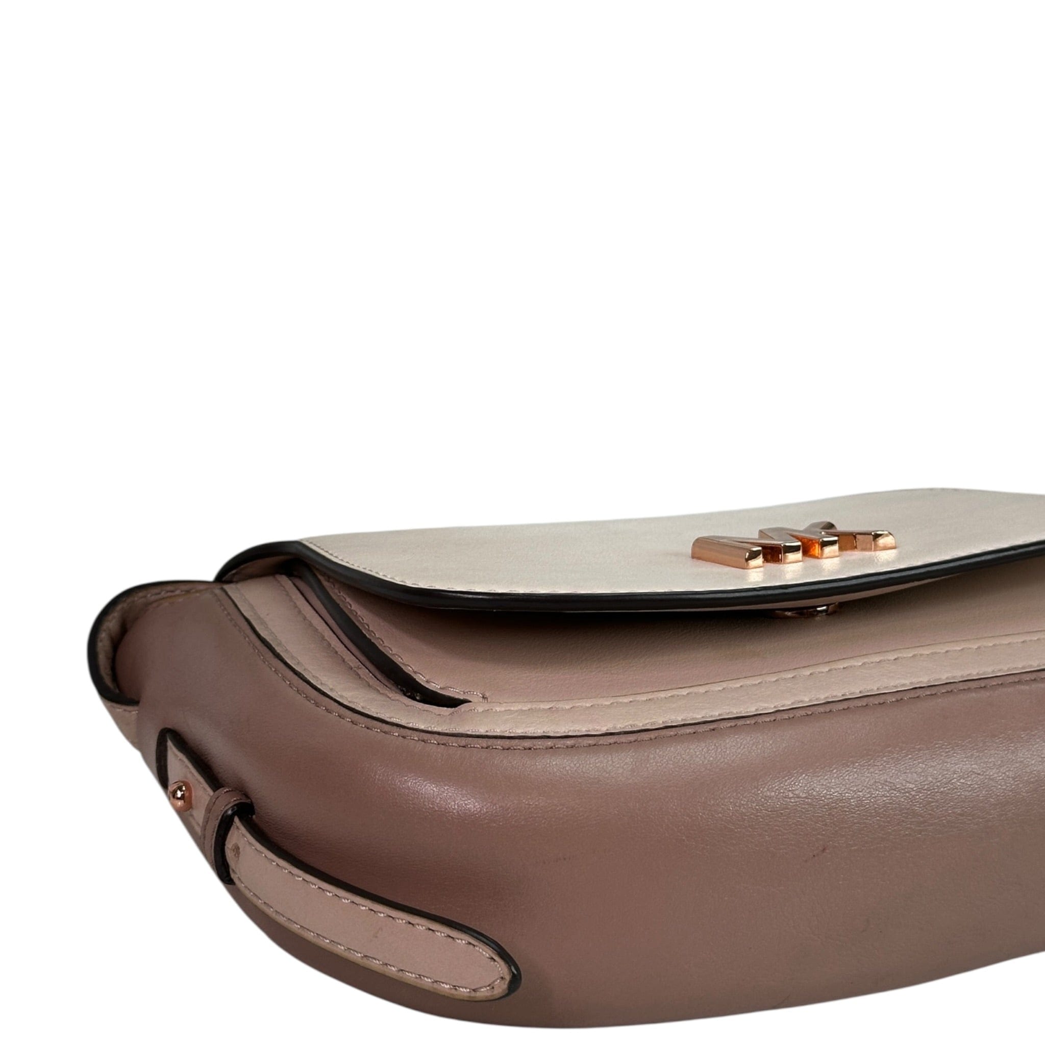Michael Kors Jolene Saddle Crossbody bag Small Tri - Color Leather
