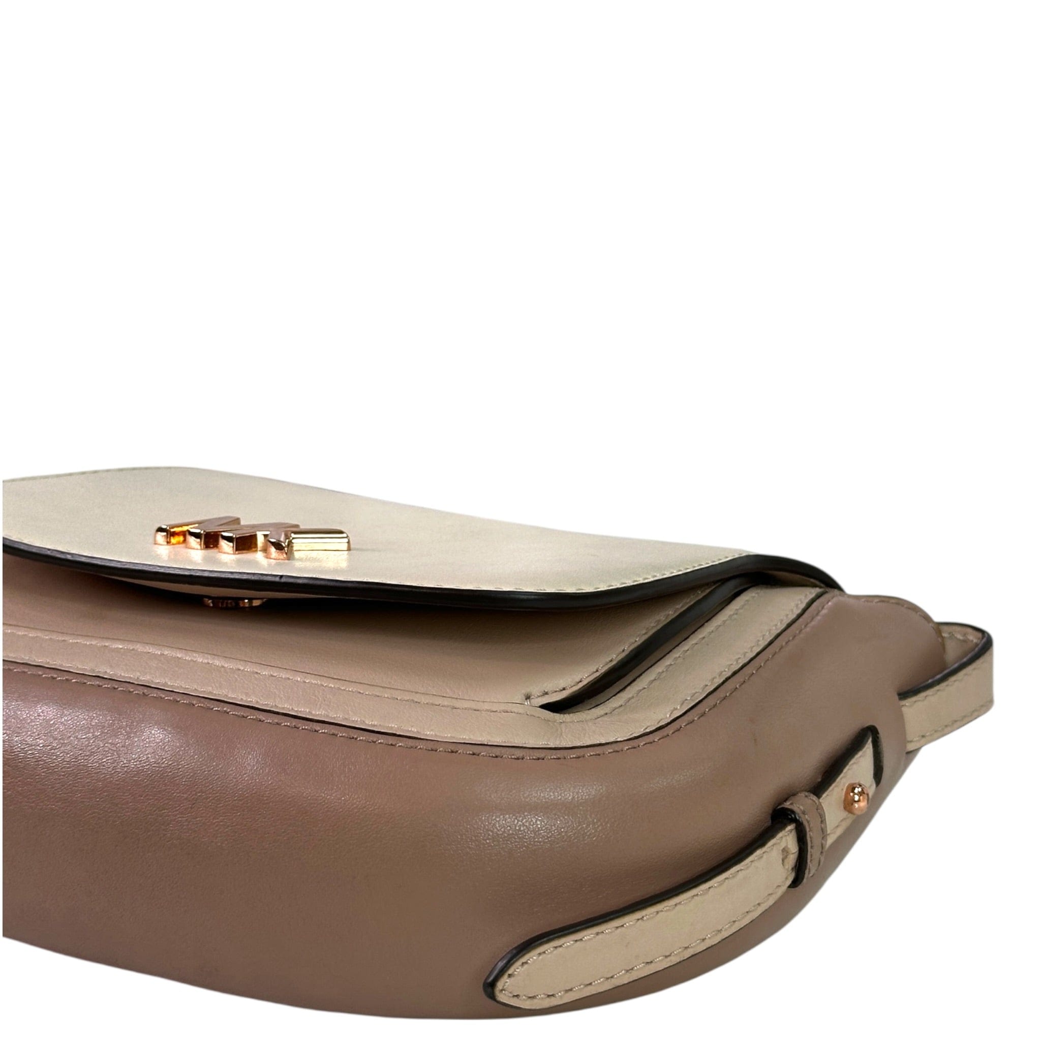 Michael Kors Jolene Saddle Crossbody bag Small Tri - Color Leather