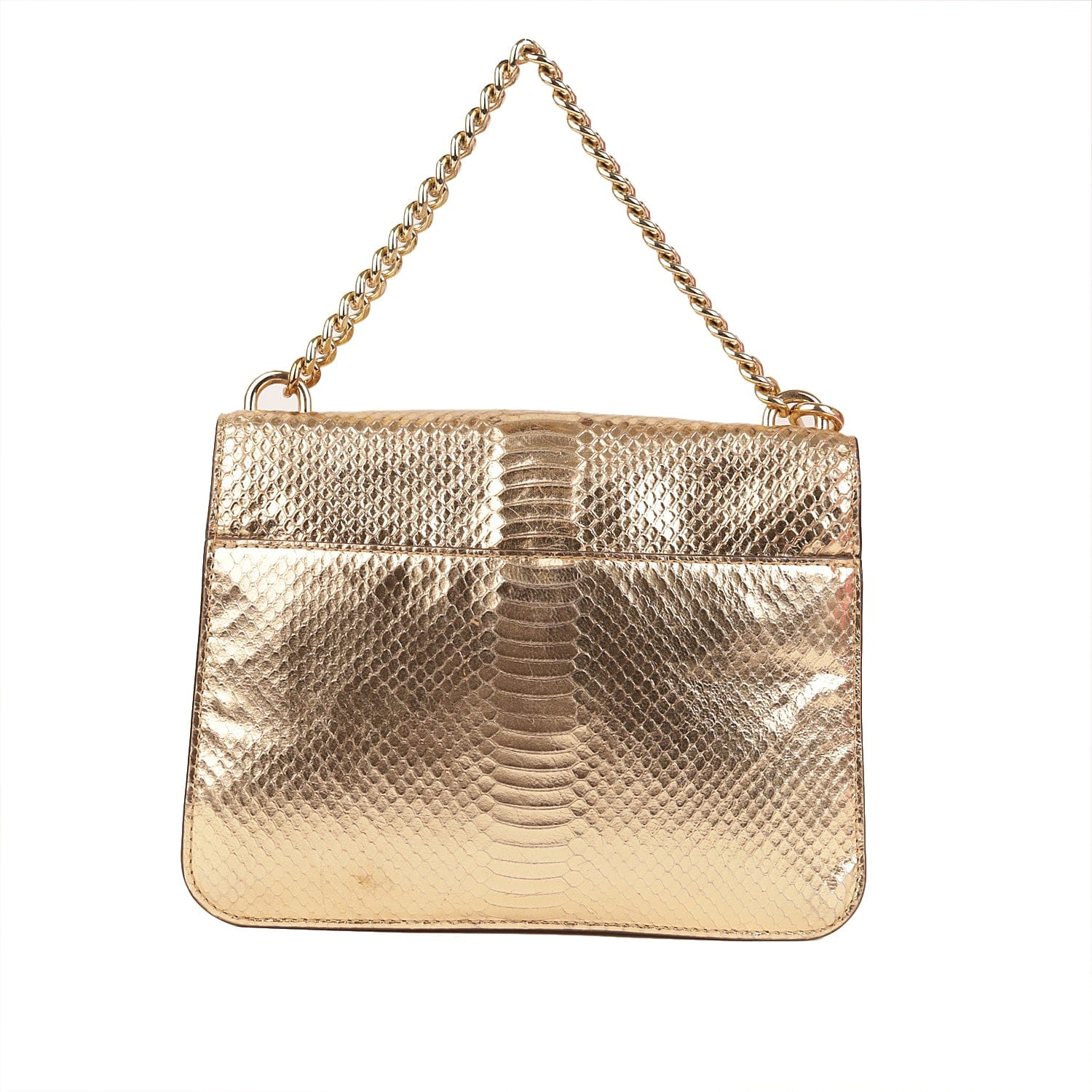Michael Kors Python Skin Flap Crossbody Bag