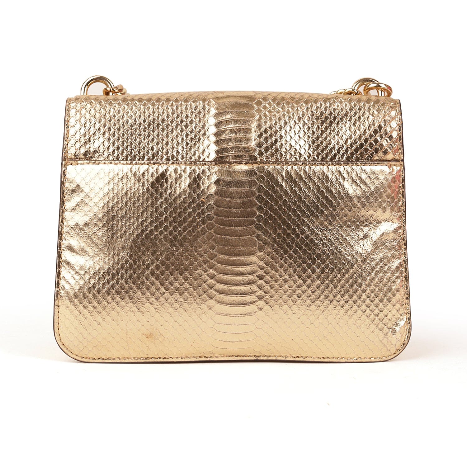 Michael Kors Python Skin Flap Crossbody Bag