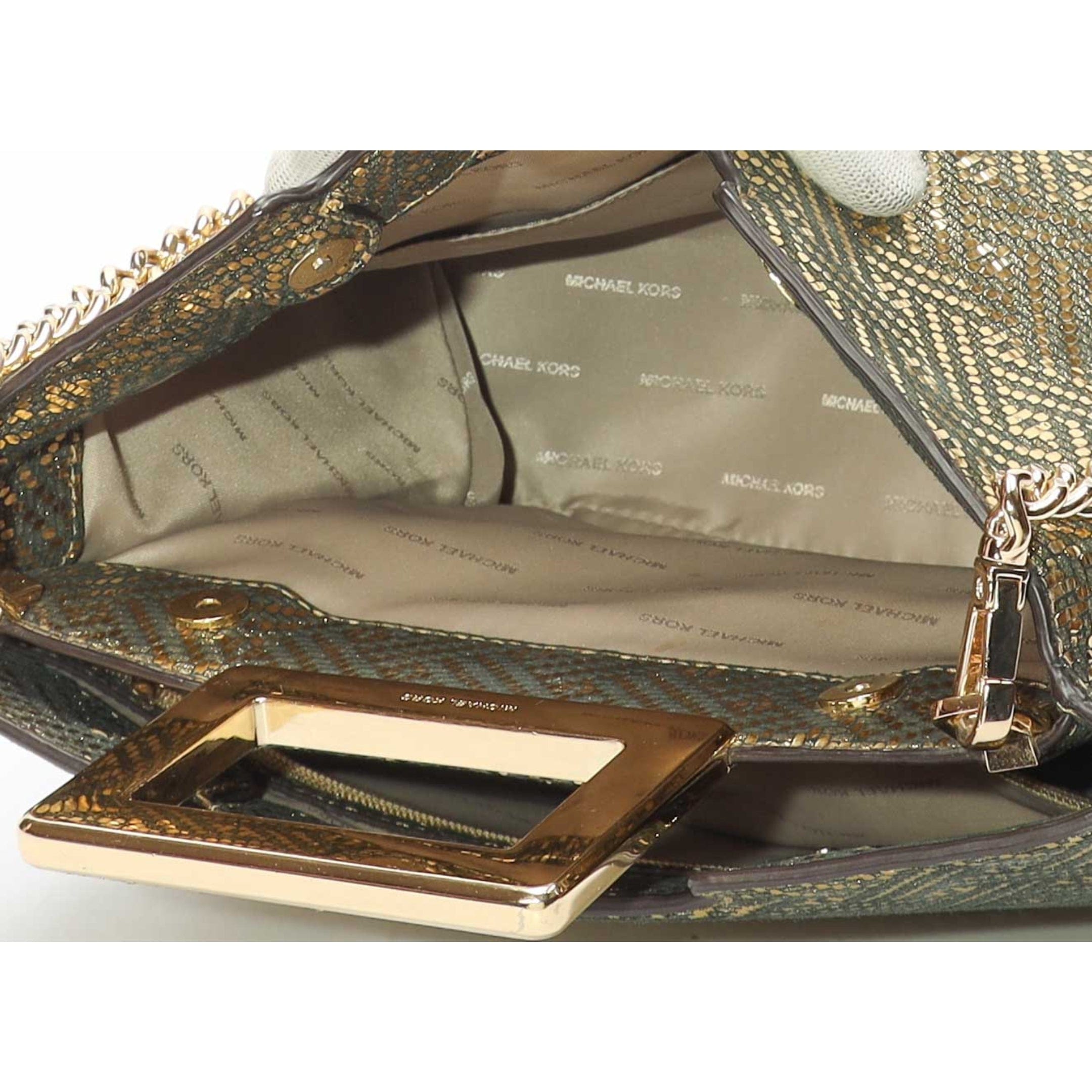 Michael Kors Kristen Gold Chain Crossbody Satchel