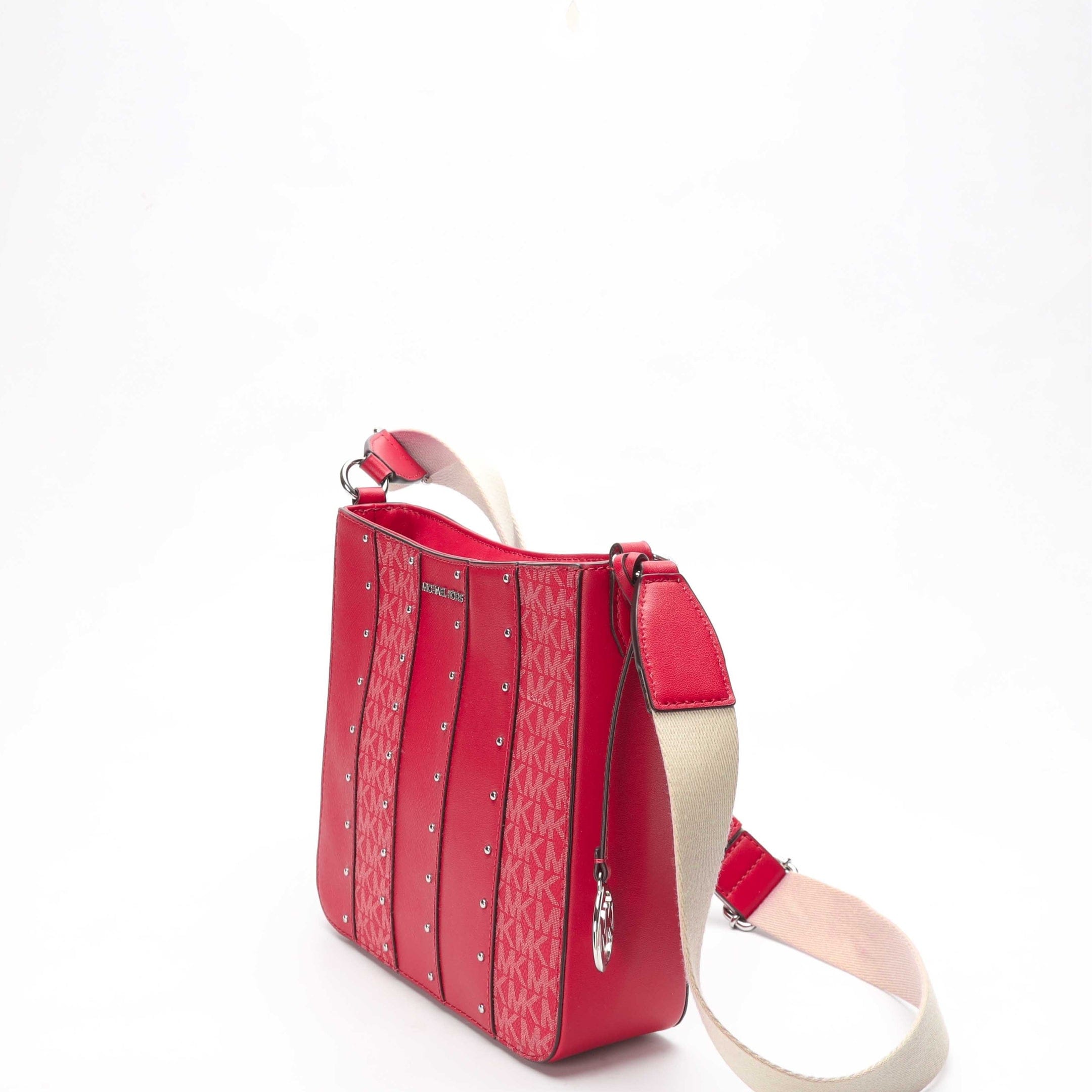 Michael Kors Pink Jet Set Studded Crossbody Bag
